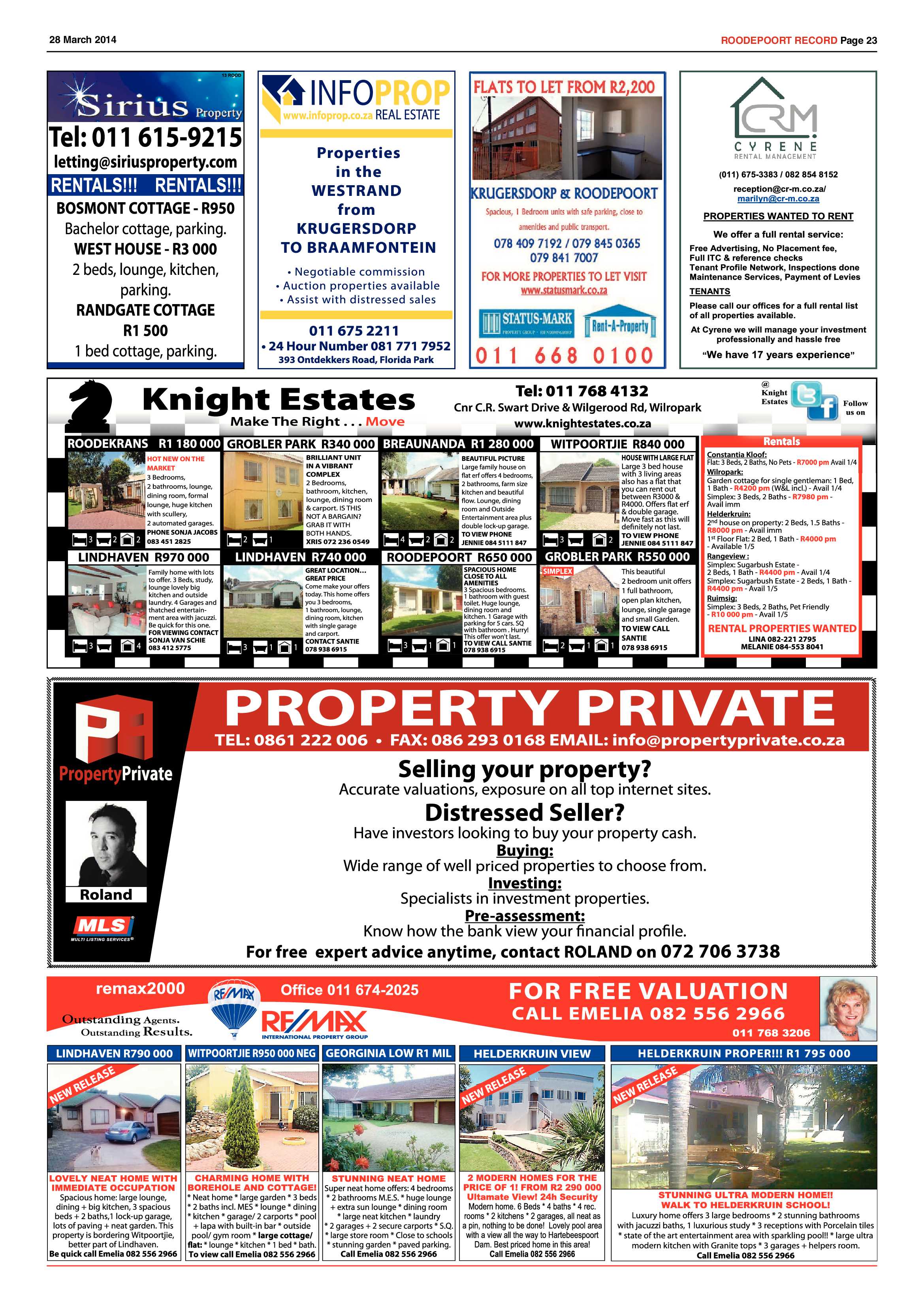 Roodepoort Record 28 March 2014 page 23