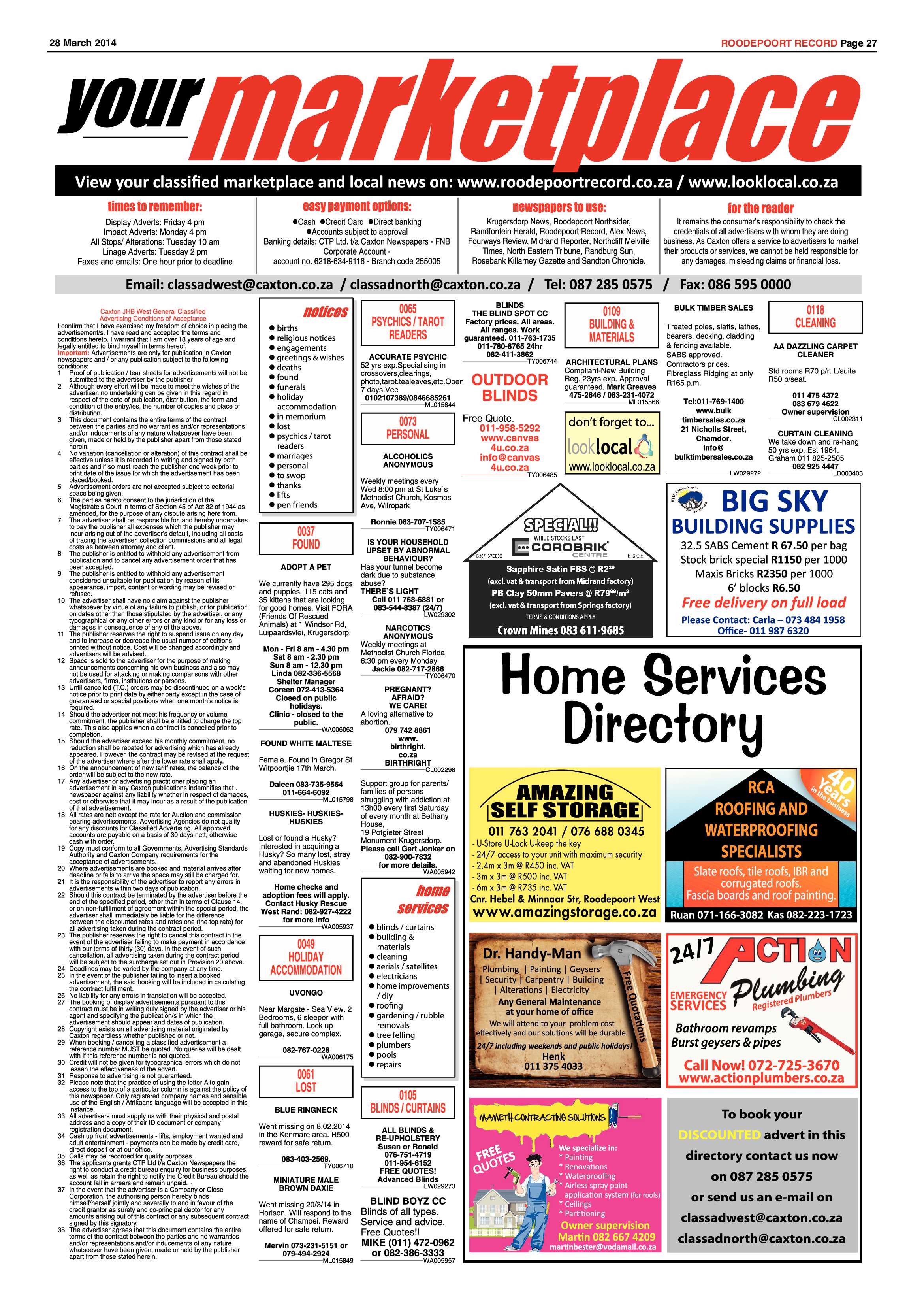 Roodepoort Record 28 March 2014 page 27