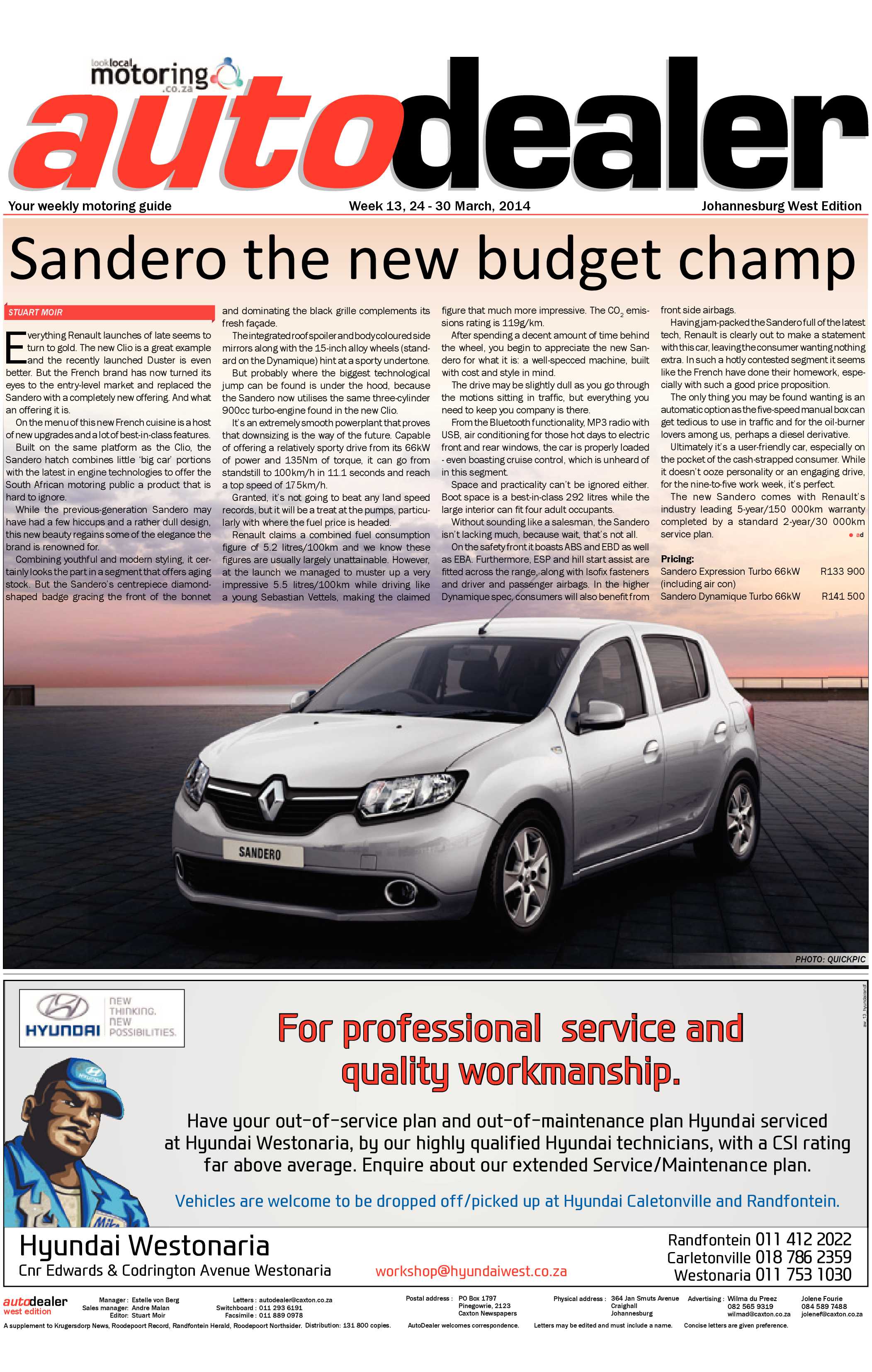 Roodepoort Record 28 March 2014 page 33