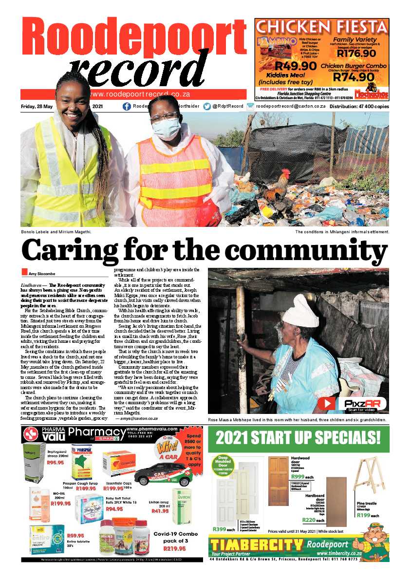 Roodepoort Record 28 May 2021 page 1