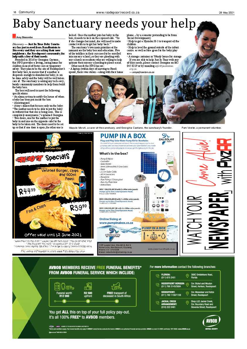Roodepoort Record 28 May 2021 page 16