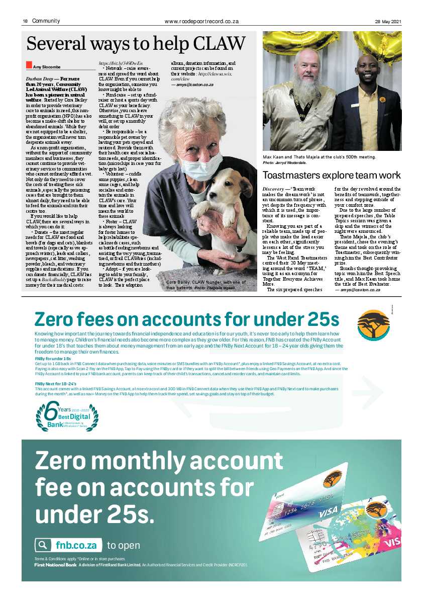 Roodepoort Record 28 May 2021 page 18