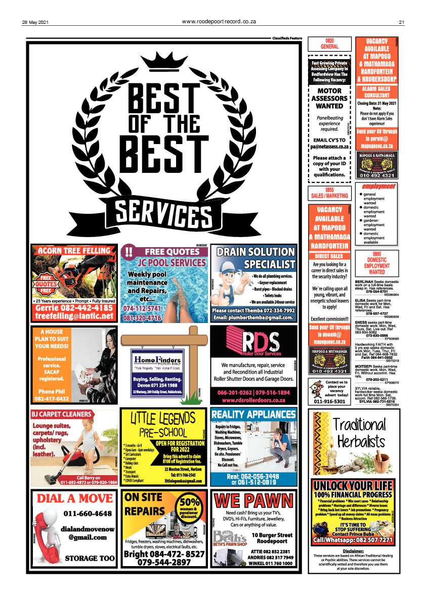 Roodepoort Record 28 May 2021 page 21