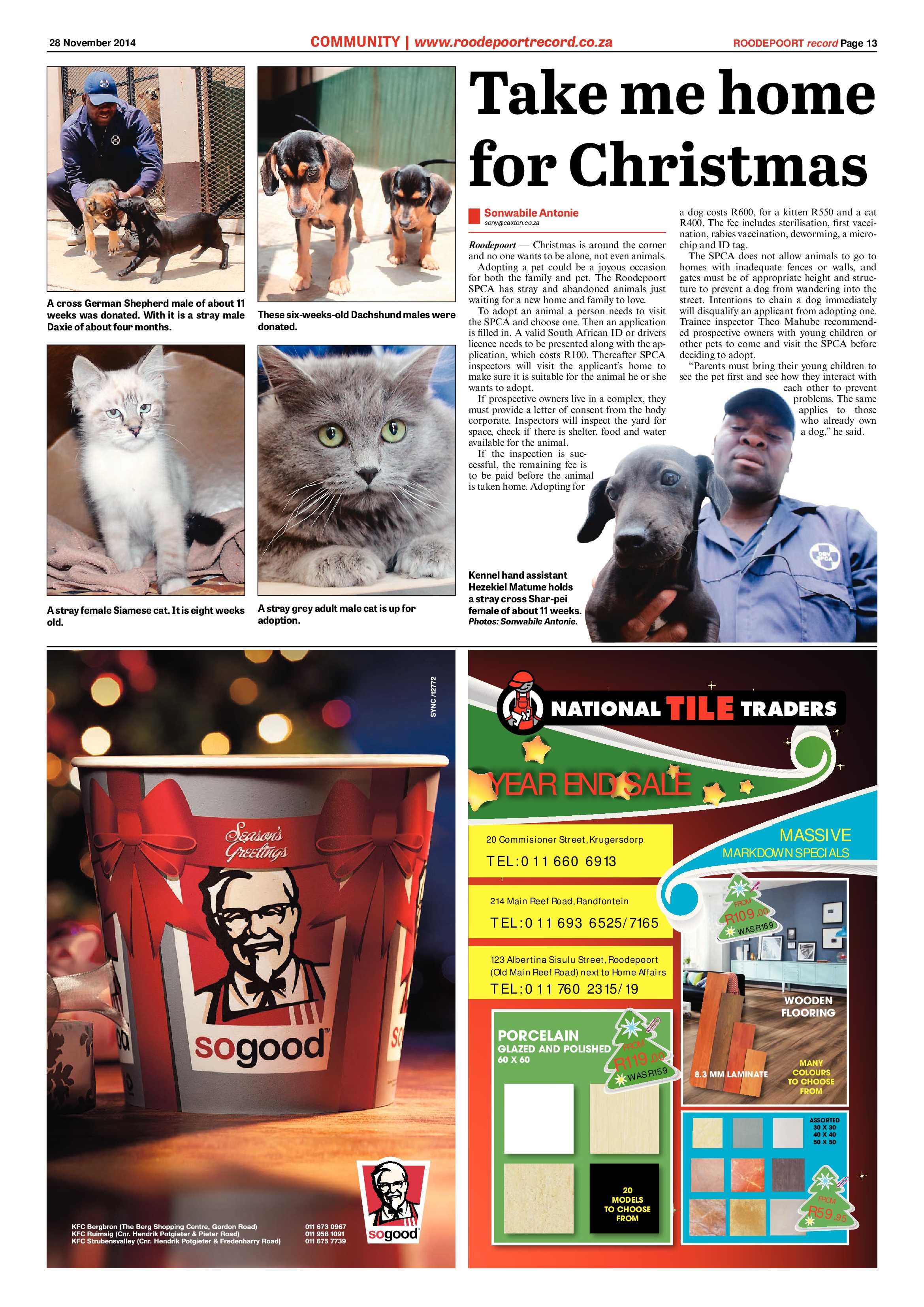 Roodepoort Record 28 November 2014 page 13