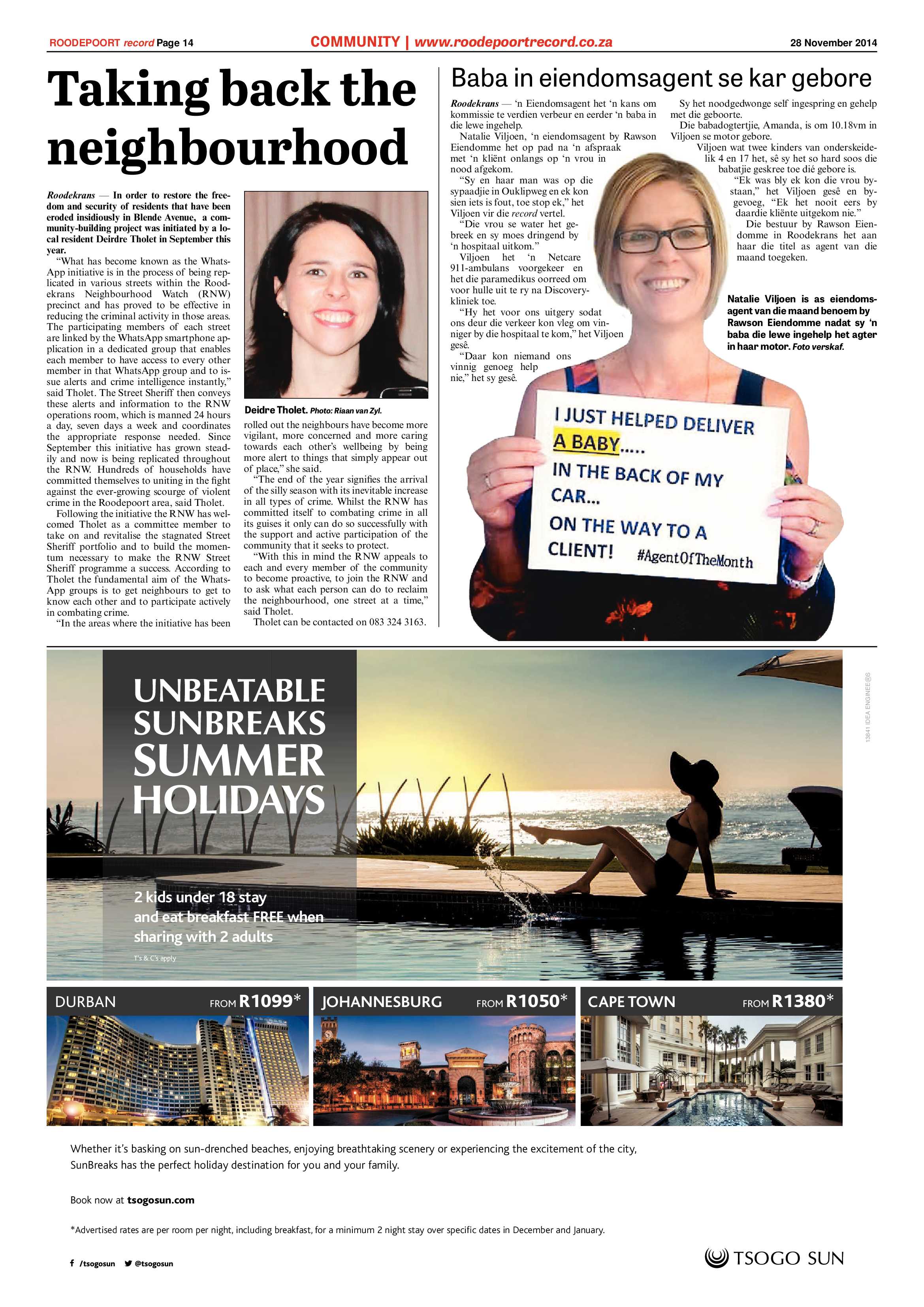 Roodepoort Record 28 November 2014 page 14