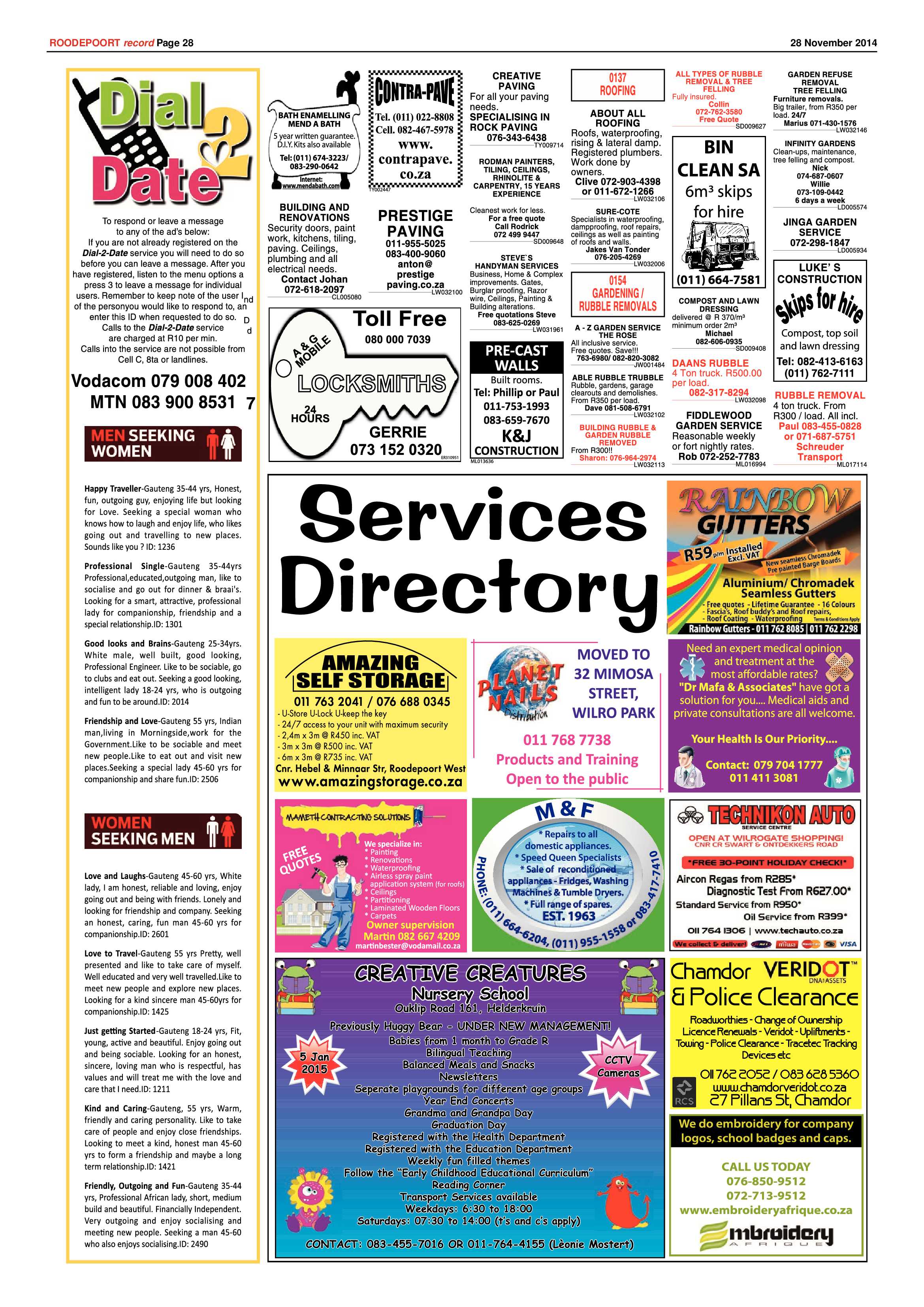 Roodepoort Record 28 November 2014 page 28