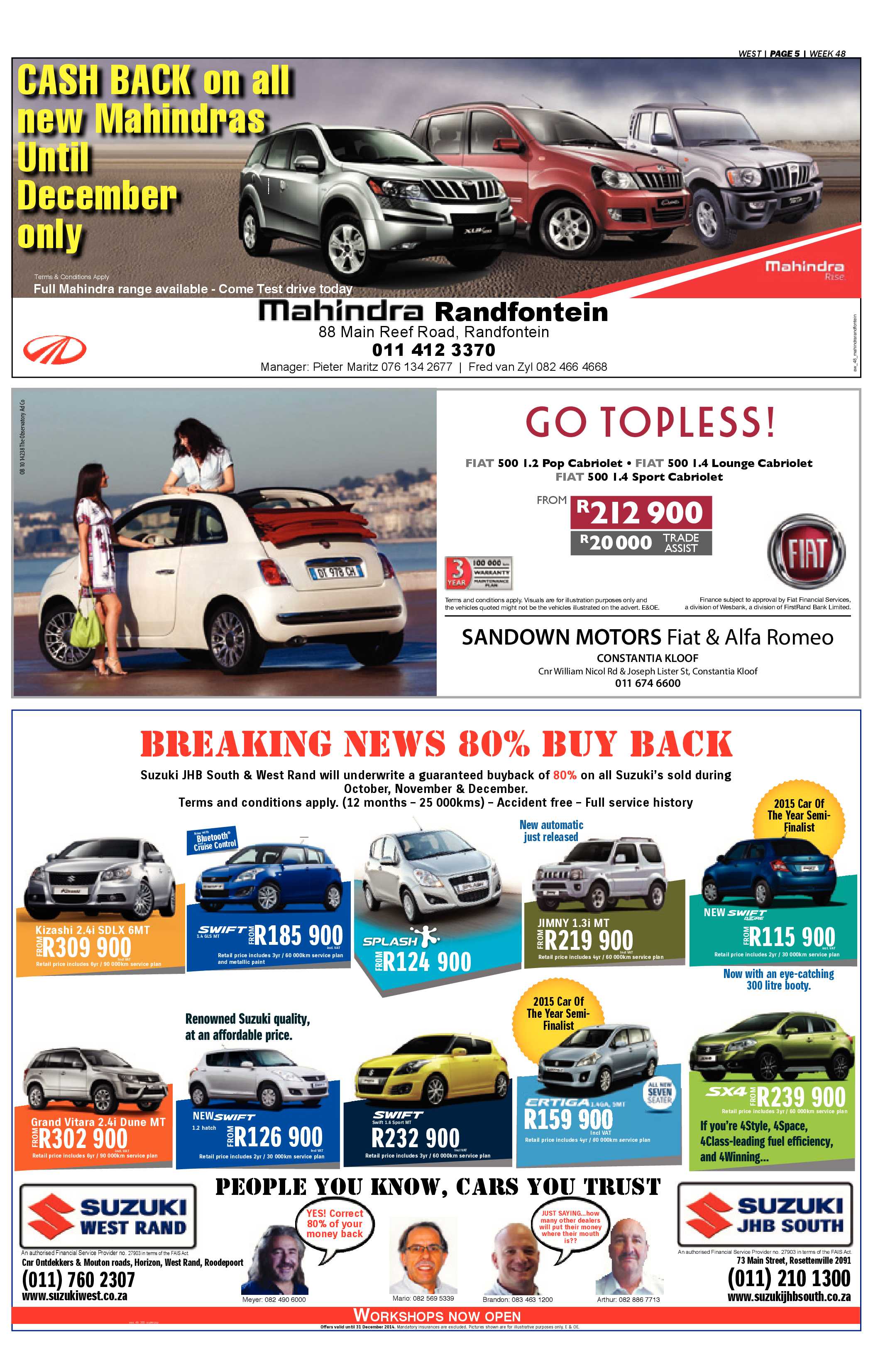 Roodepoort Record 28 November 2014 page 37