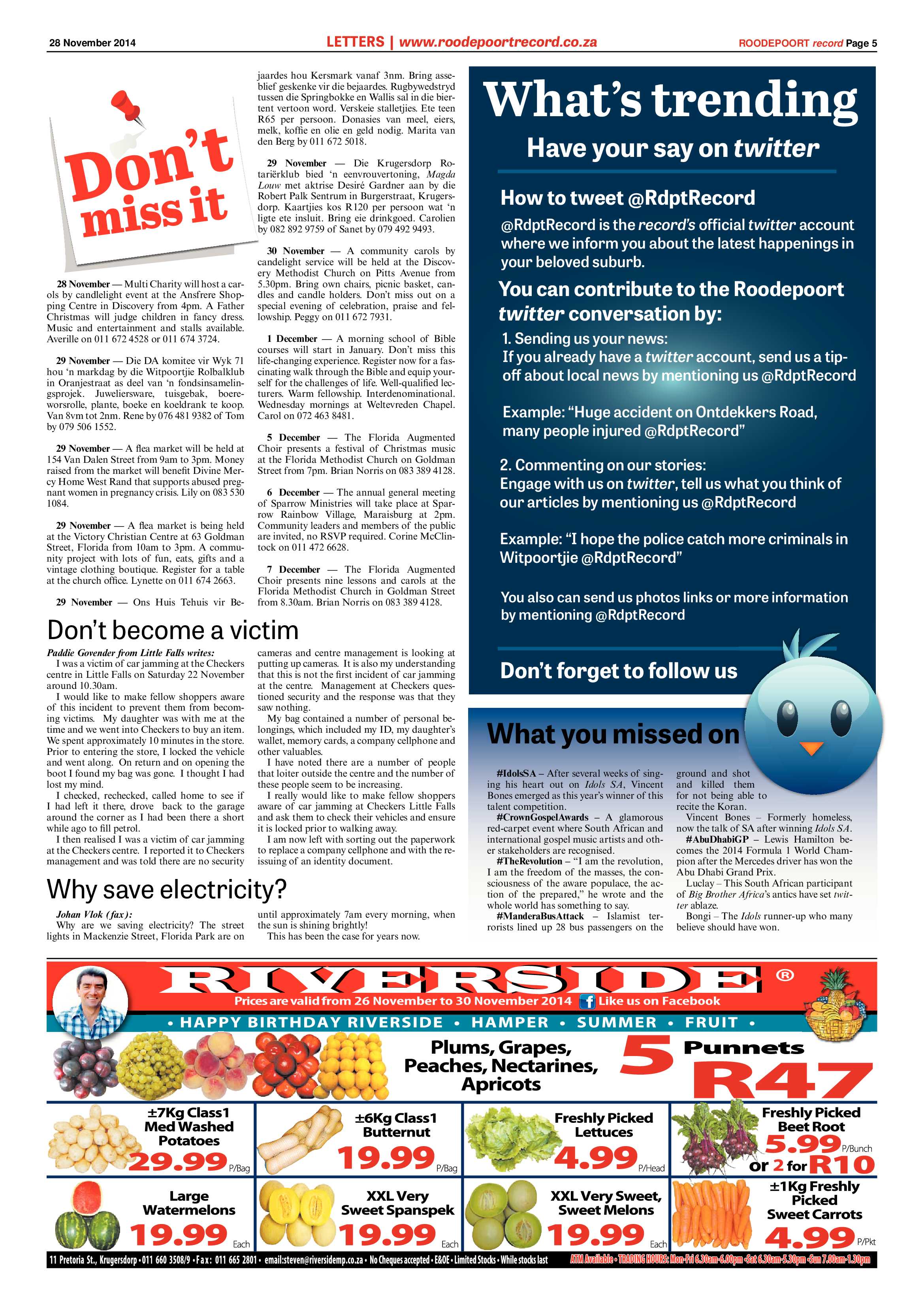 Roodepoort Record 28 November 2014 page 5