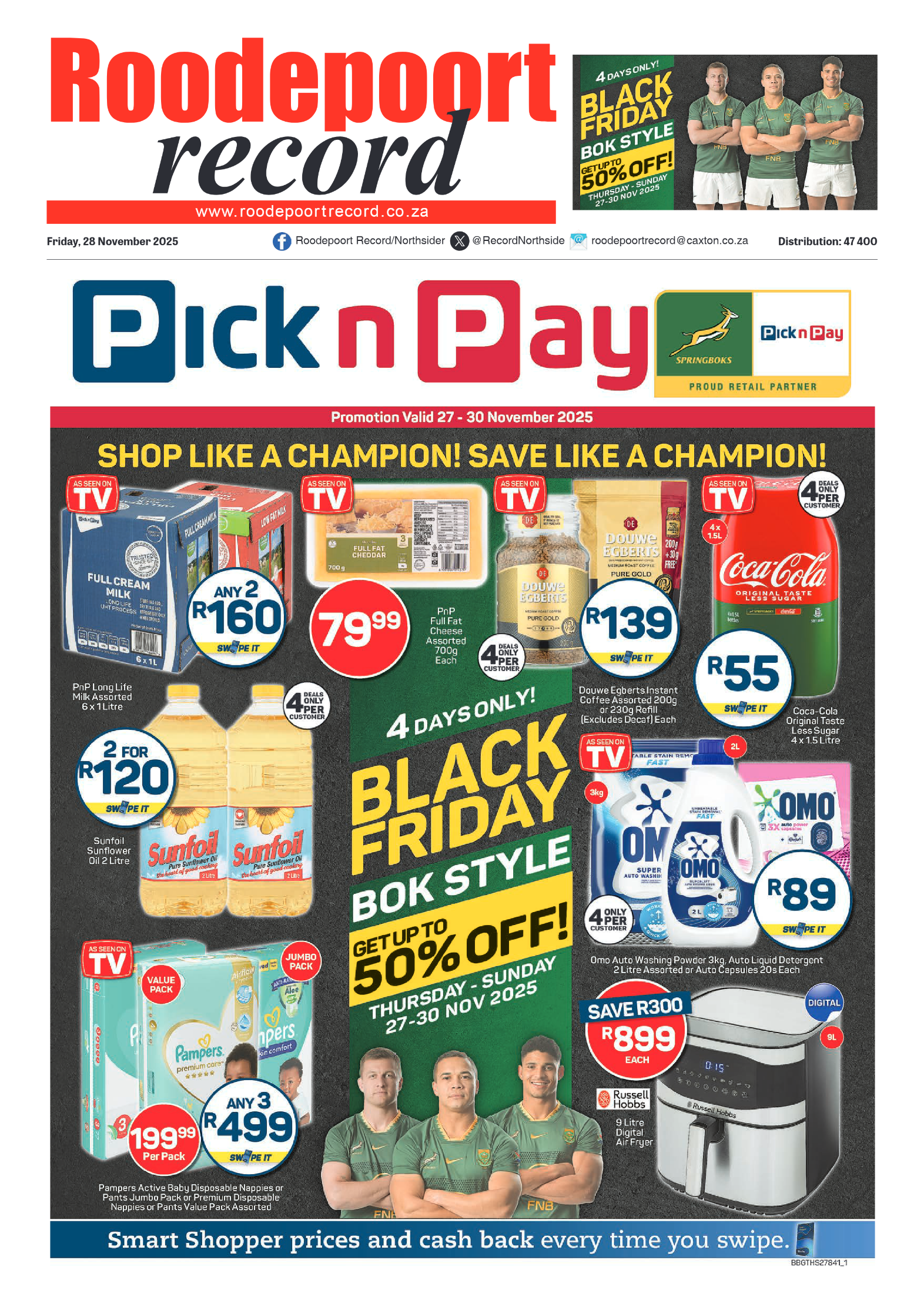 Roodepoort Record 28 November 2025 page 1