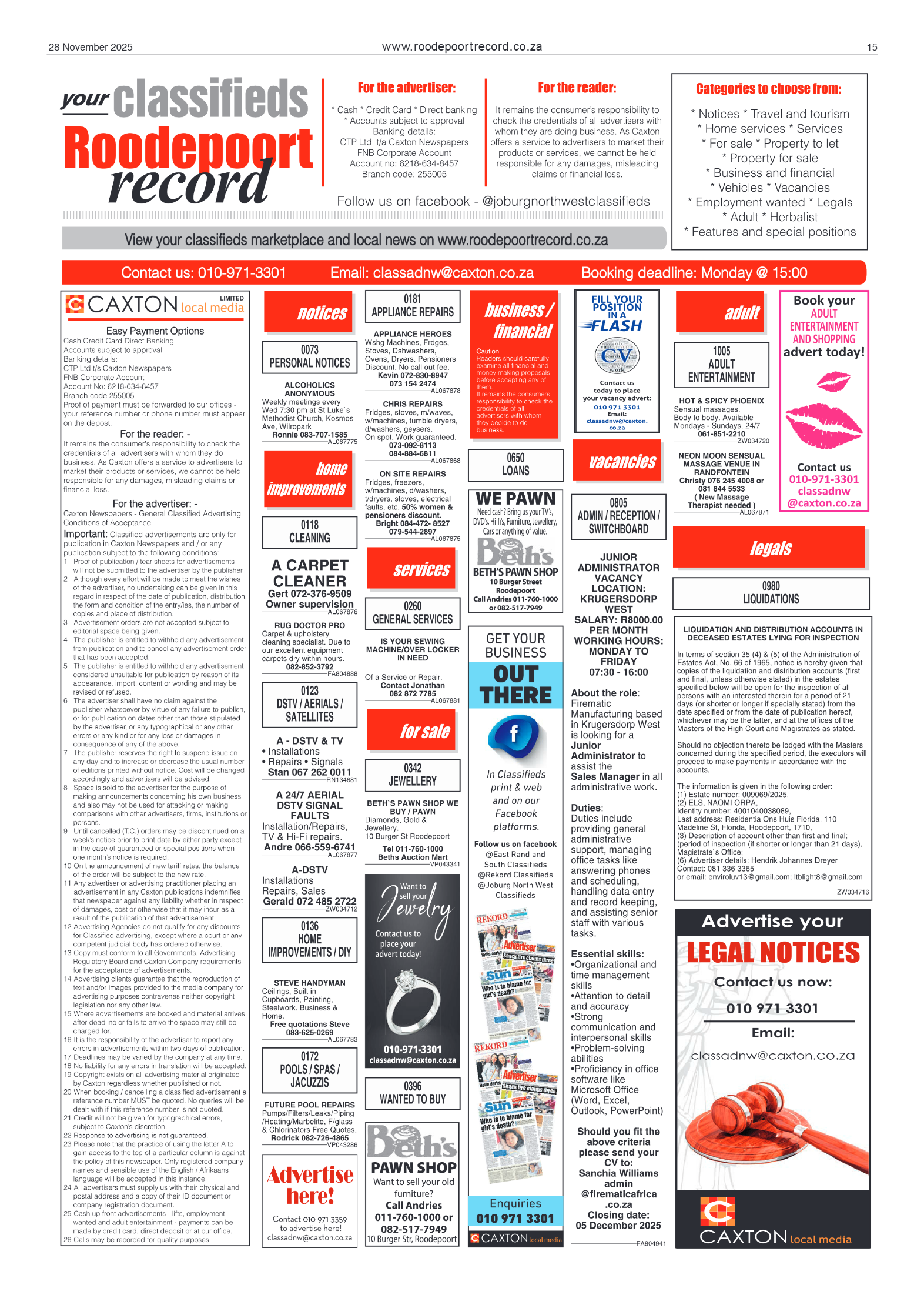 Roodepoort Record 28 November 2025 page 17