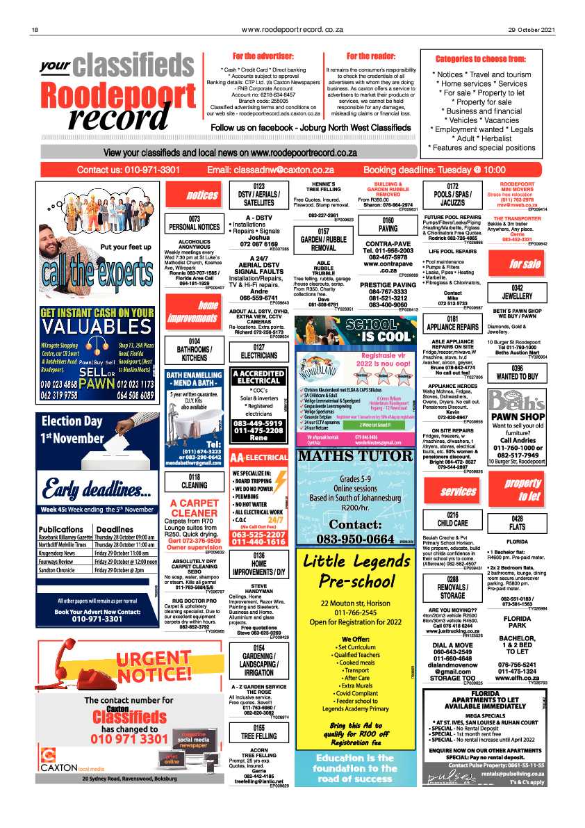 Roodepoort Record 29 October 2021 page 20