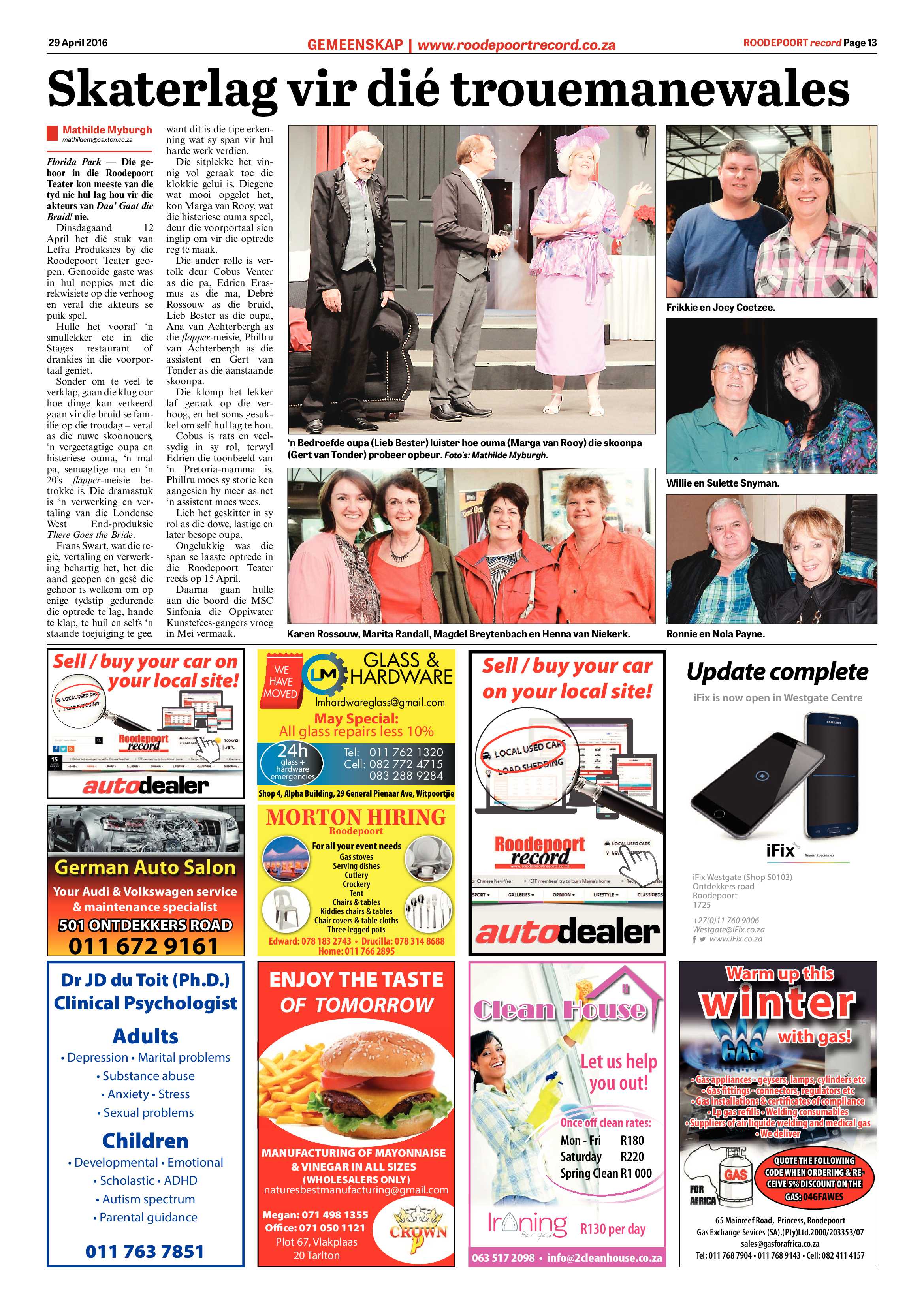 Roodepoort Record 29 April 2016 page 13
