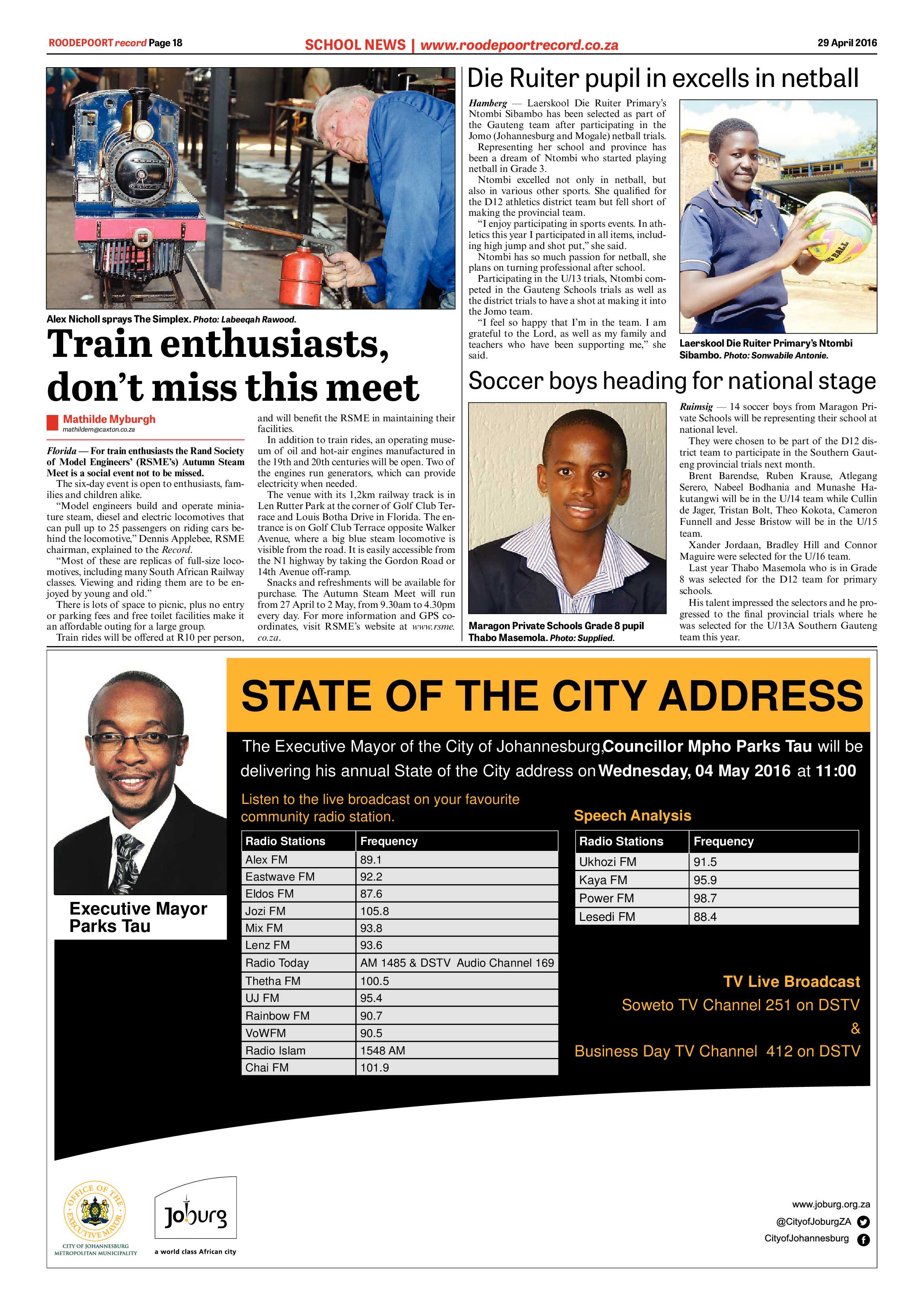 Roodepoort Record 29 April 2016 page 18