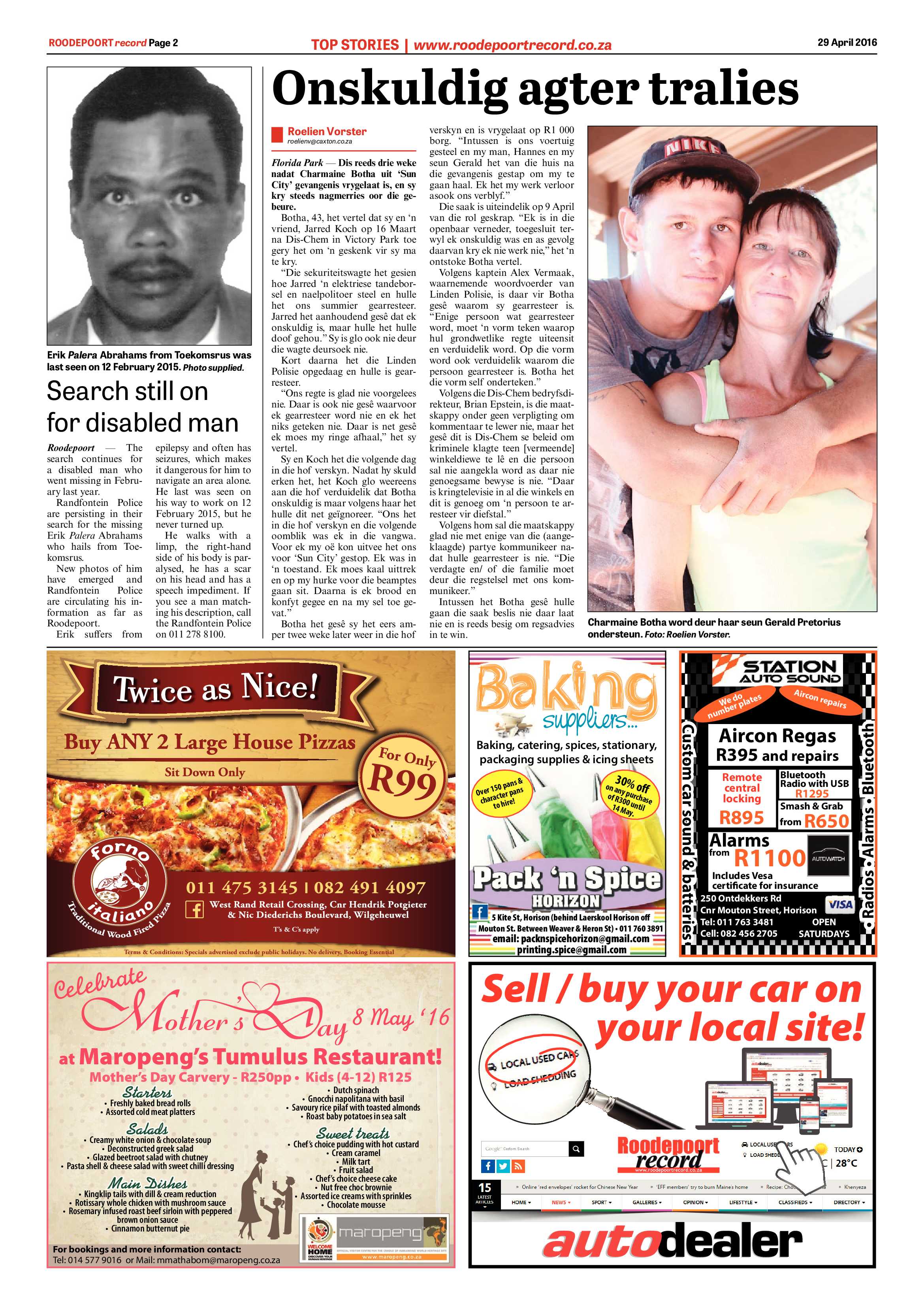 Roodepoort Record 29 April 2016 page 2