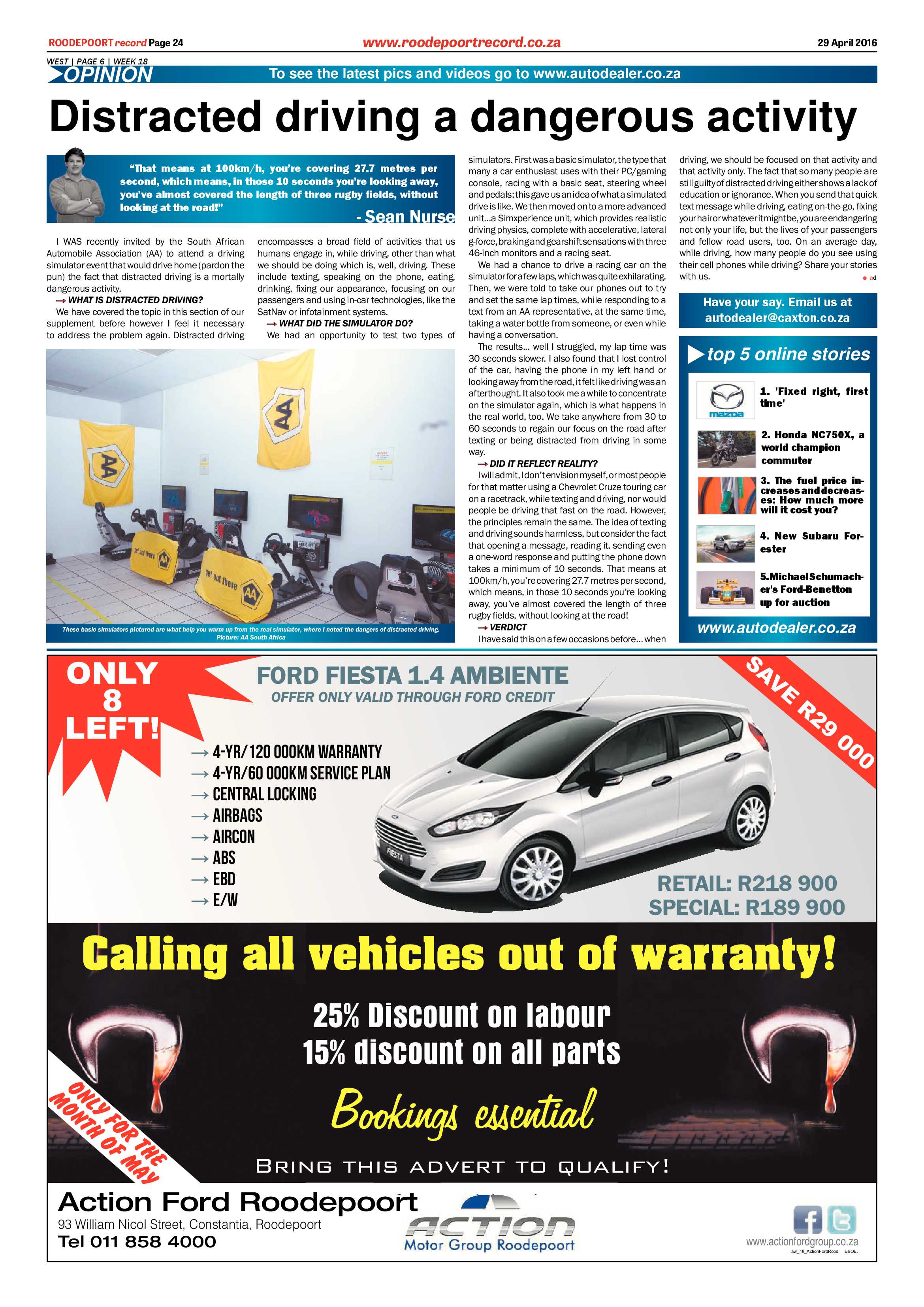 Roodepoort Record 29 April 2016 page 24