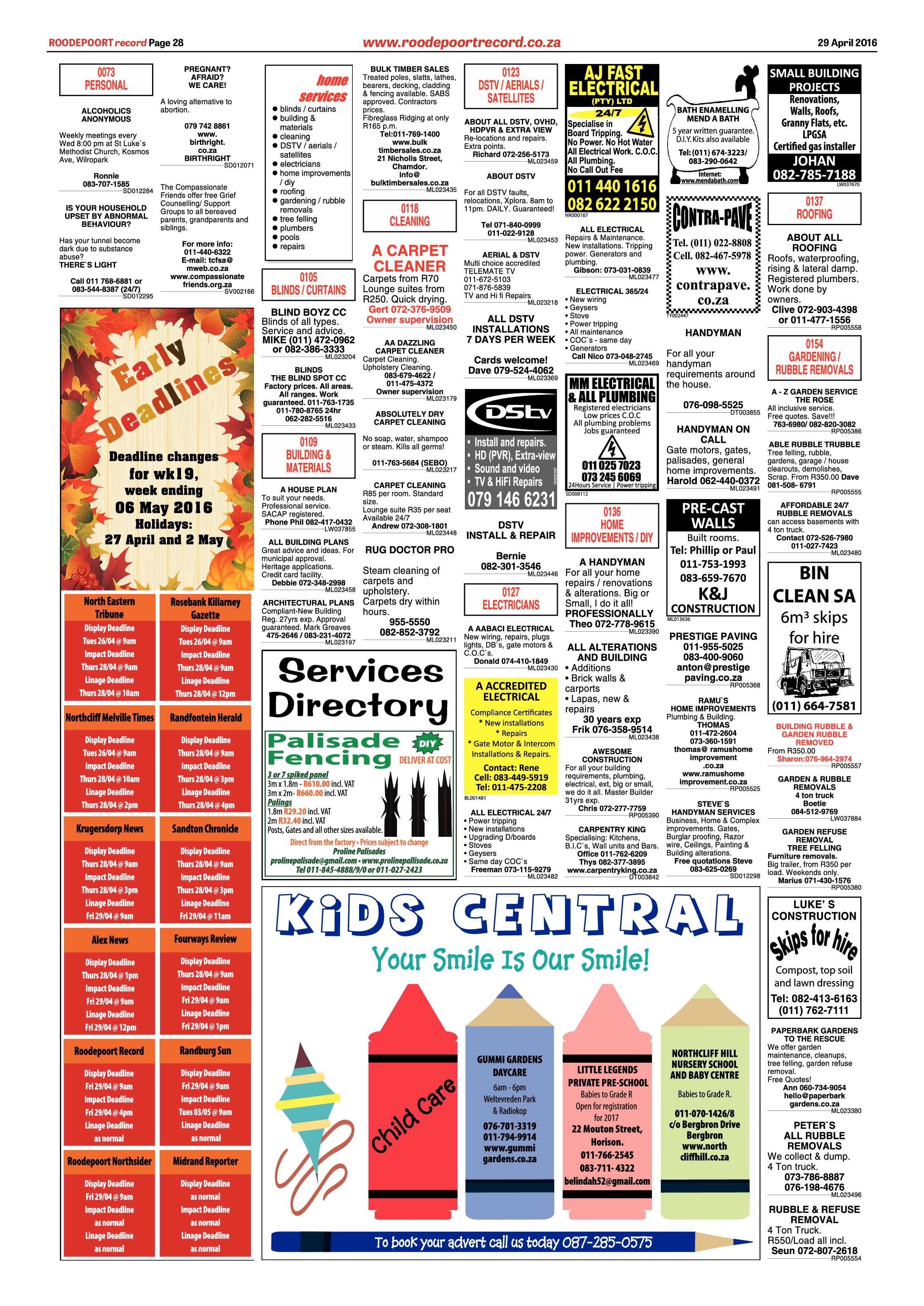 Roodepoort Record 29 April 2016 page 28