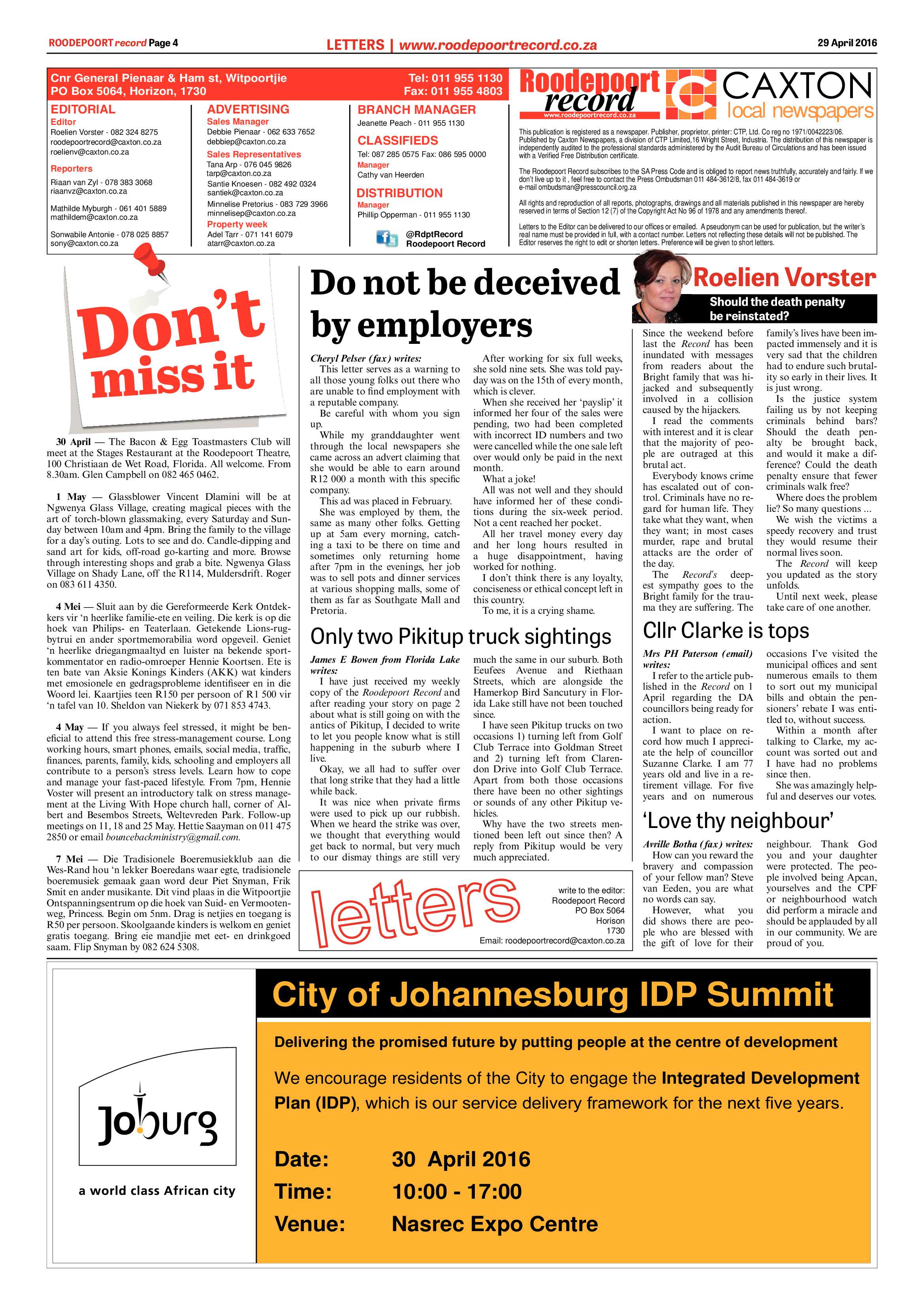 Roodepoort Record 29 April 2016 page 4