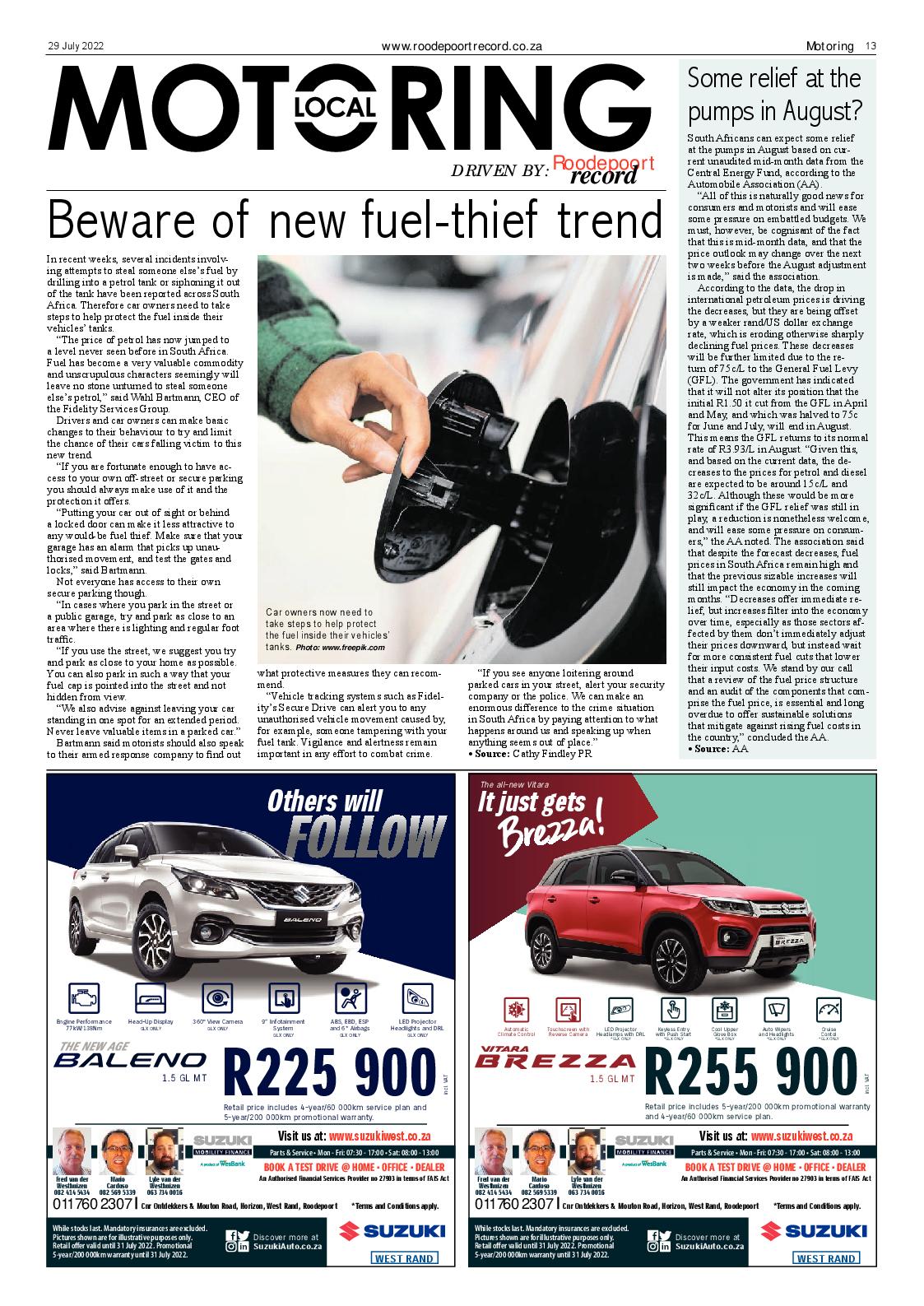 Roodepoort Record 29 July 2022 page 13