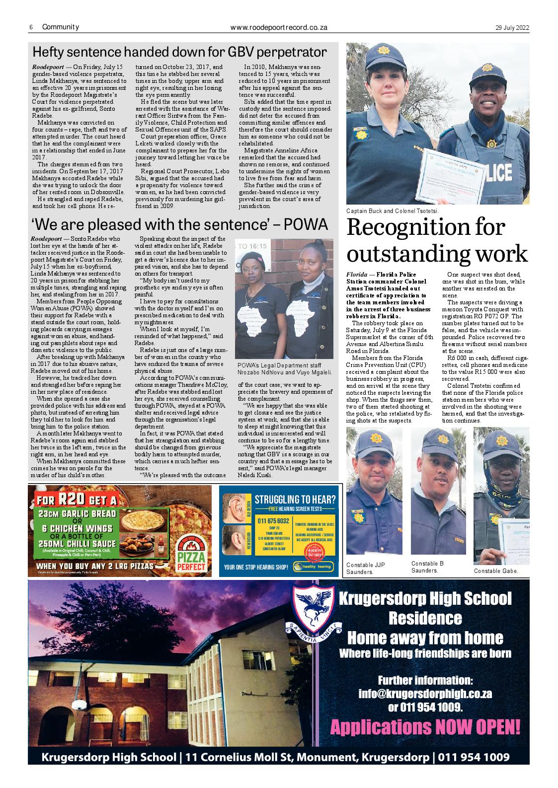 Roodepoort Record 29 July 2022 page 6