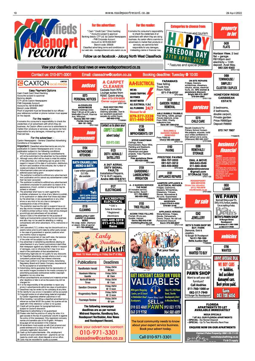 Roodepoort Record 29 April 2022 page 10