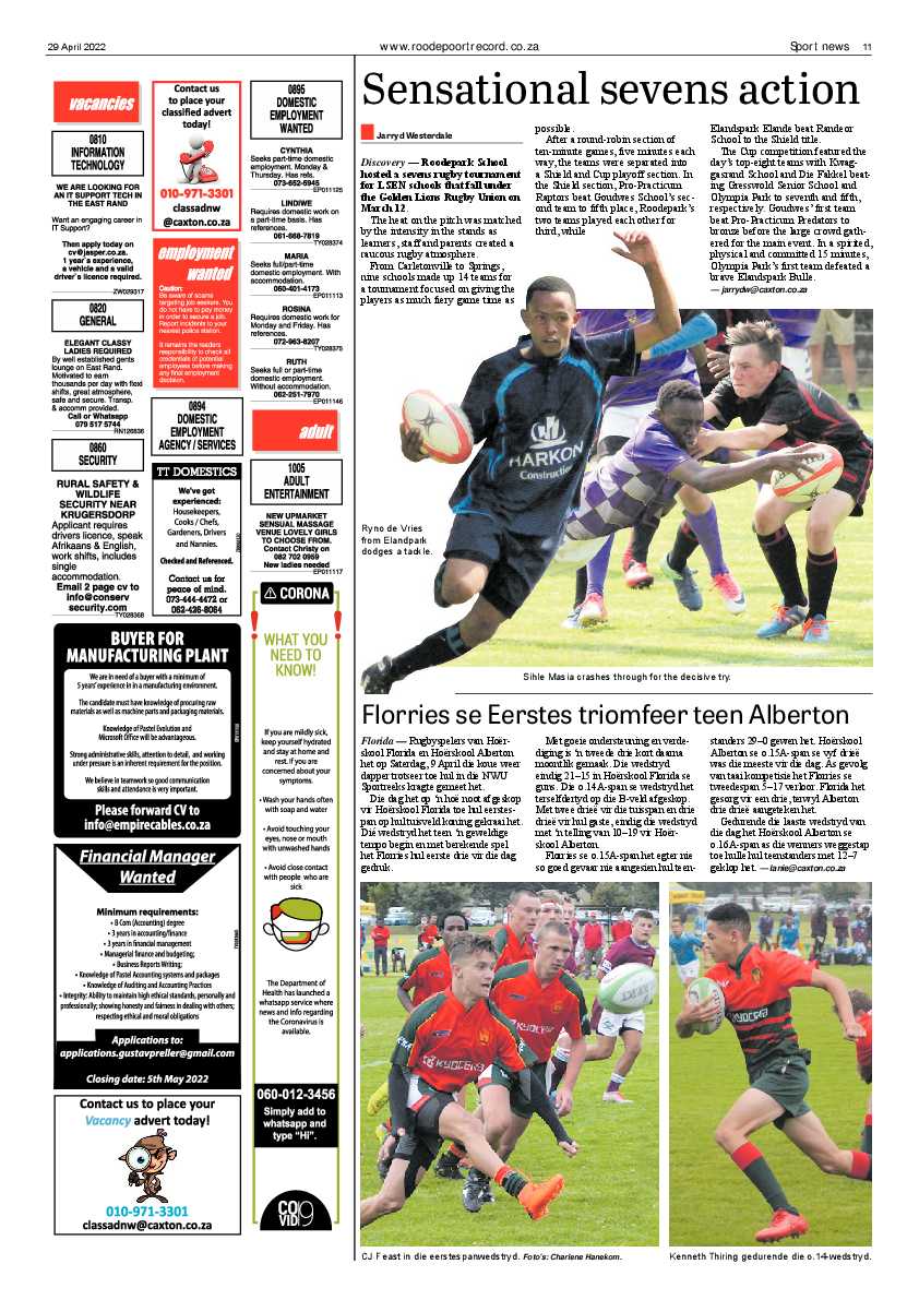 Roodepoort Record 29 April 2022 page 11
