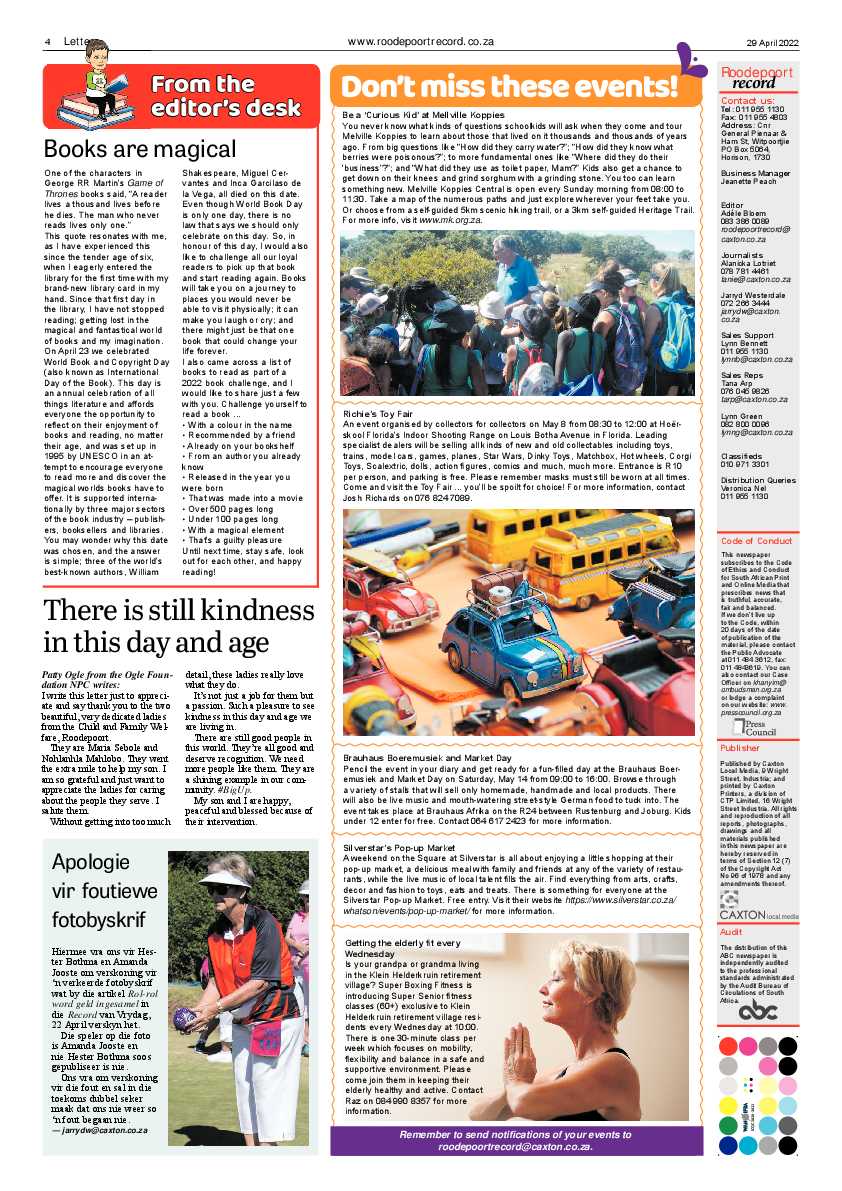 Roodepoort Record 29 April 2022 page 4