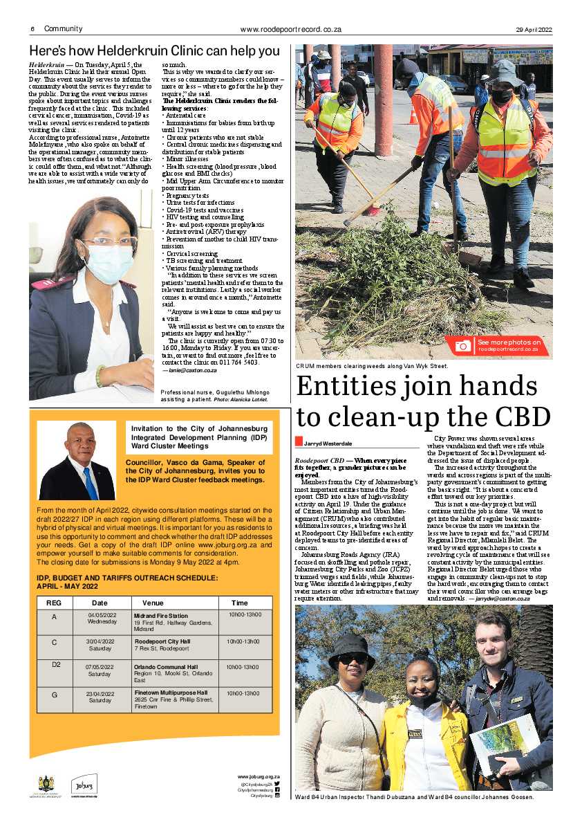 Roodepoort Record 29 April 2022 page 6
