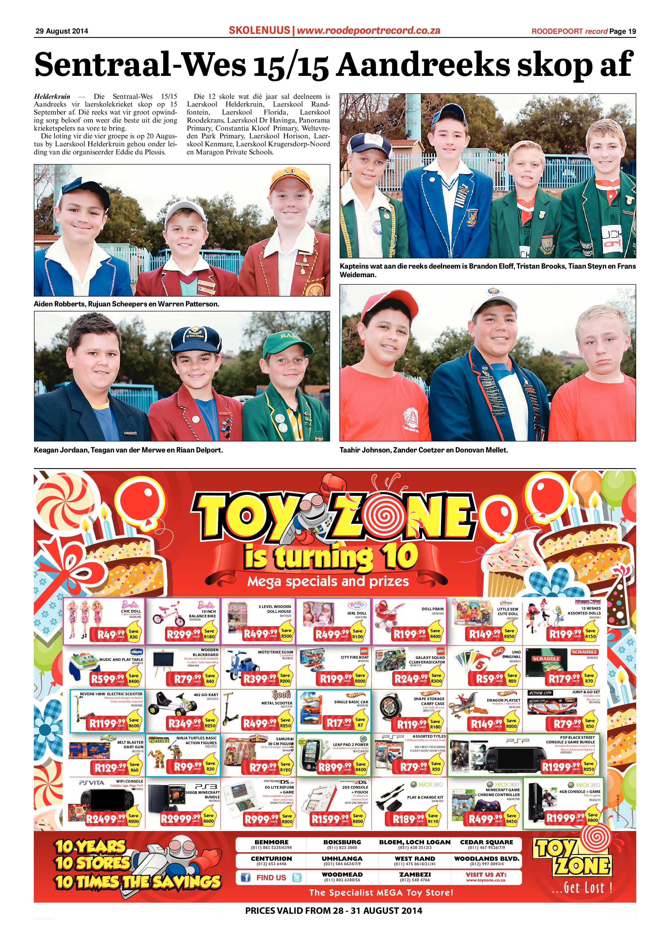 Roodepoort Record 29 August 2014 page 19