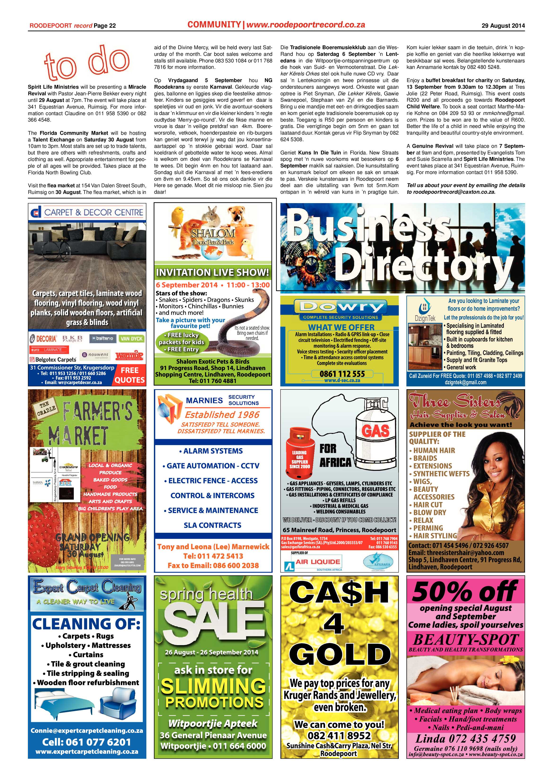 Roodepoort Record 29 August 2014 page 22