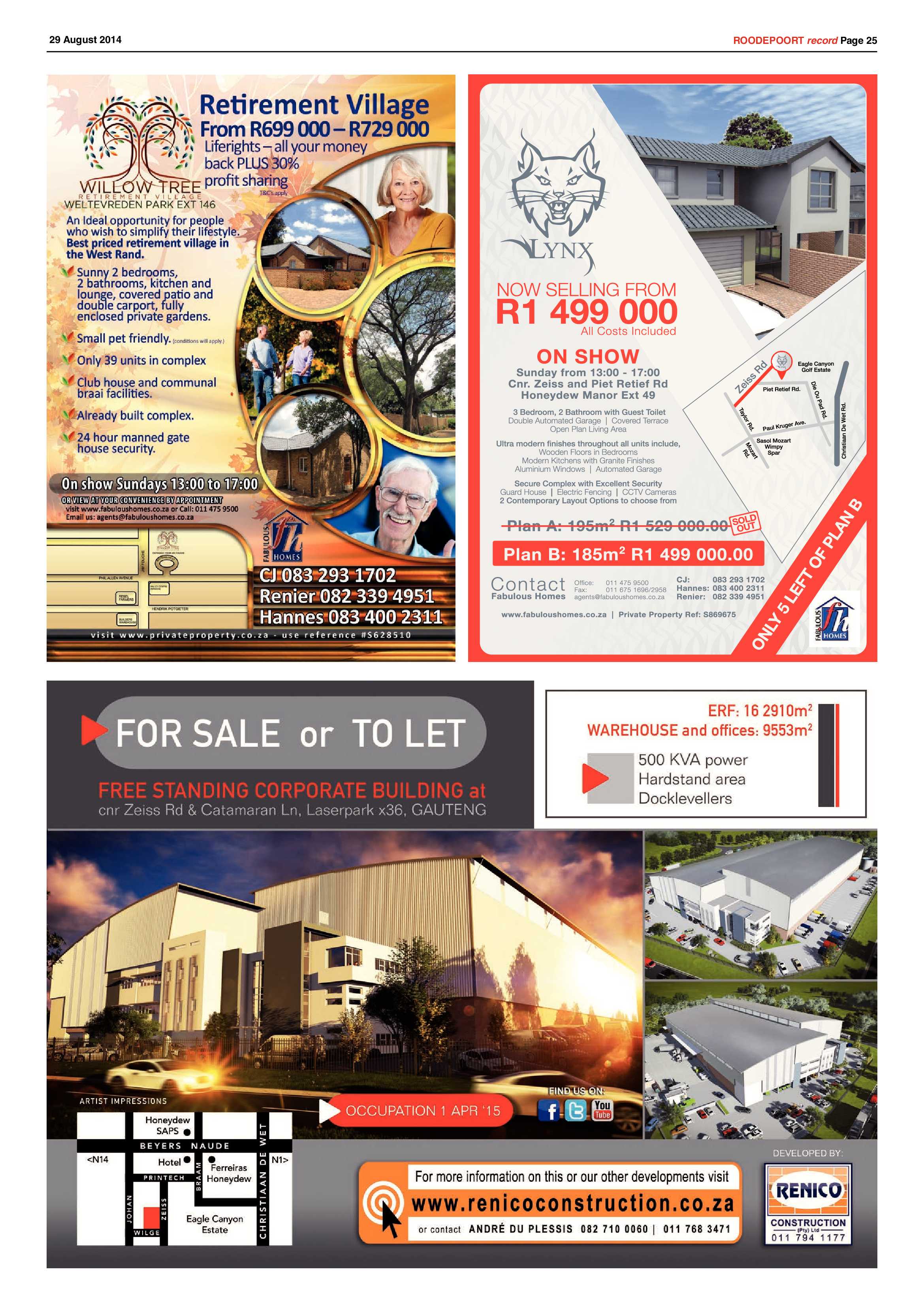 Roodepoort Record 29 August 2014 page 25