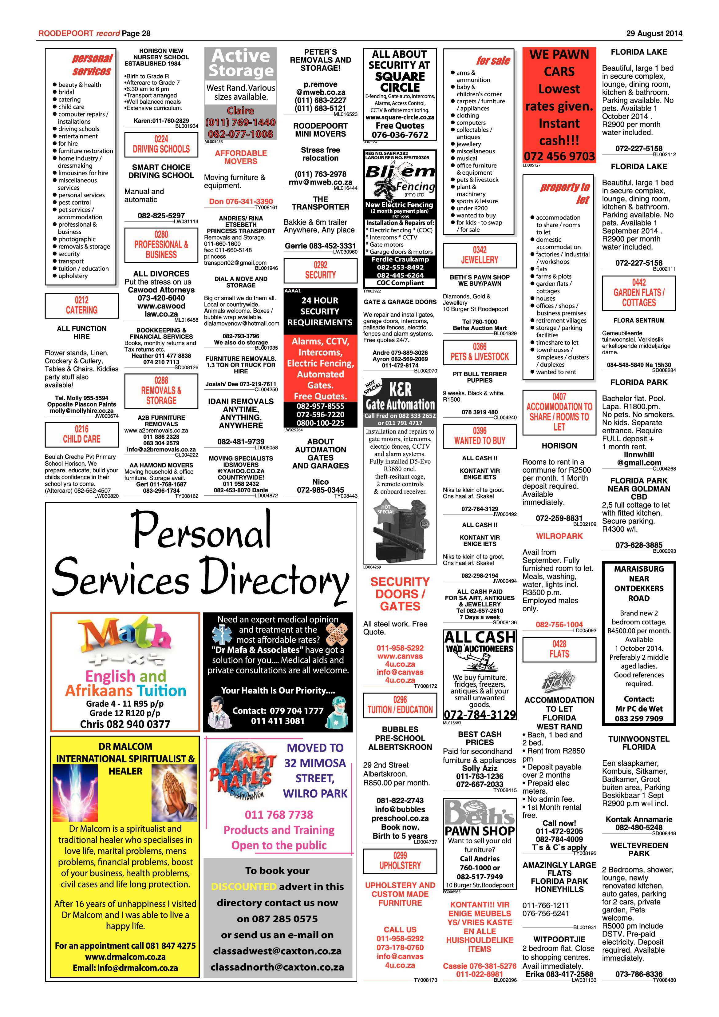 Roodepoort Record 29 August 2014 page 28