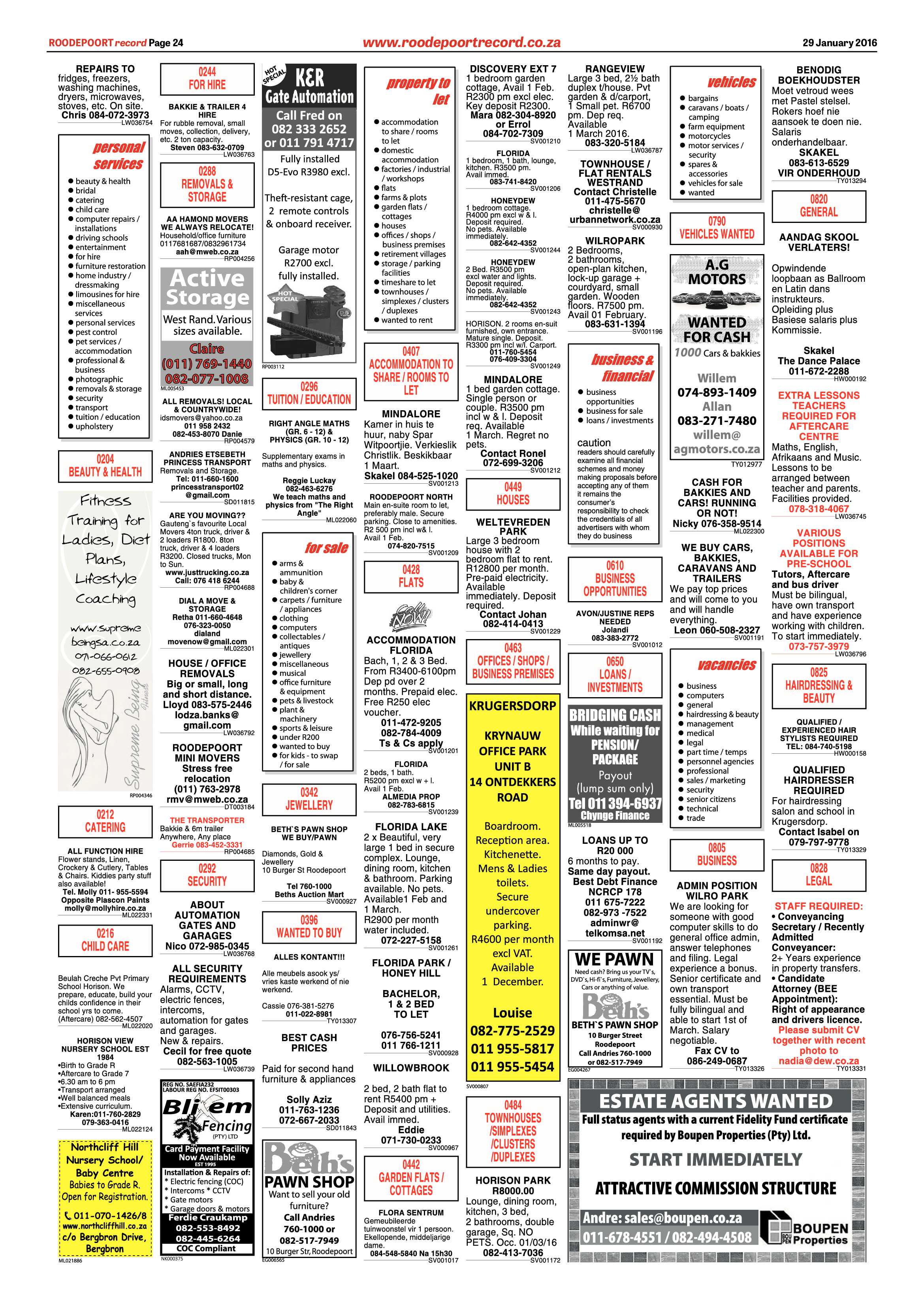 Roodepoort Record 29 January 2016 page 24