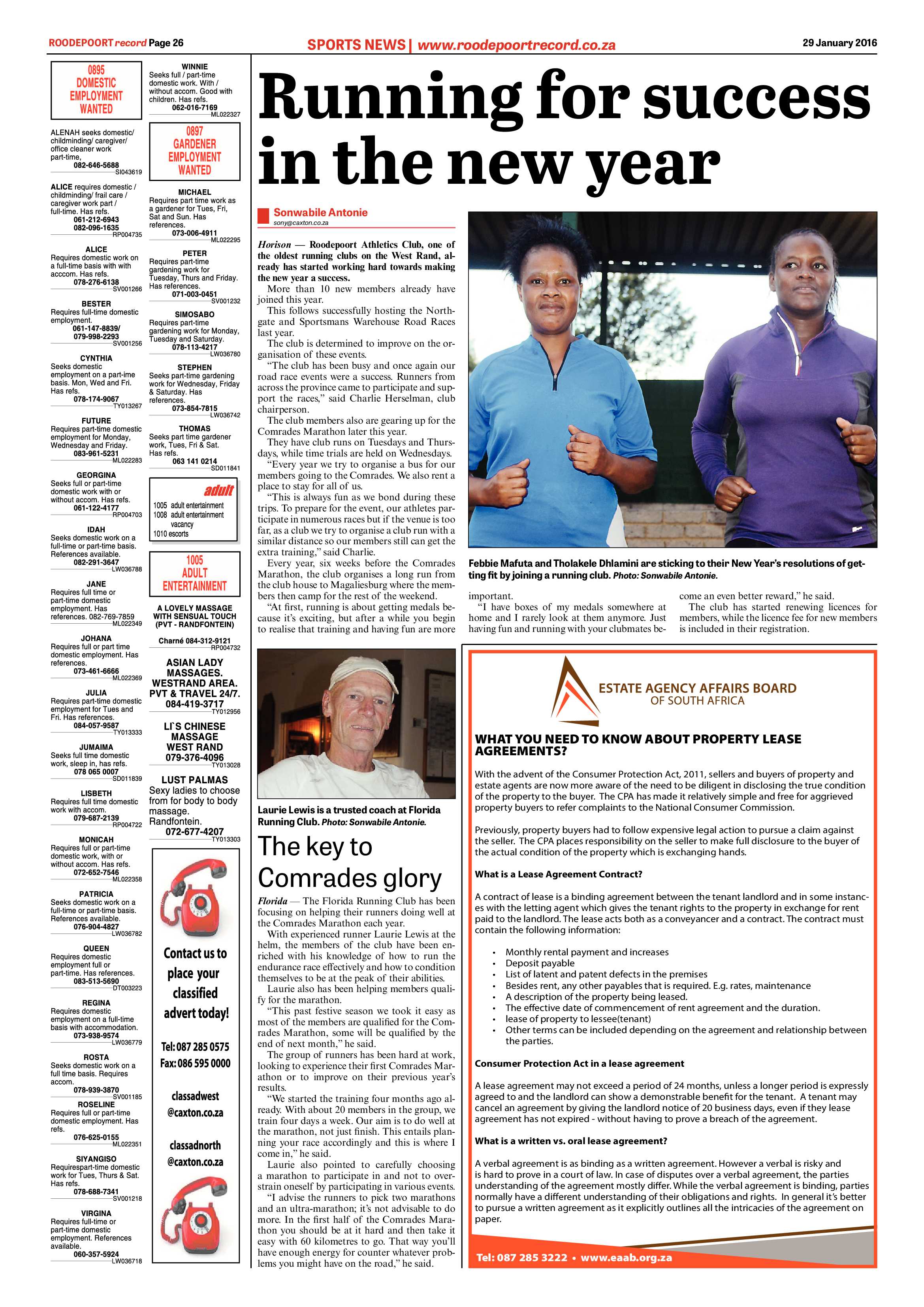 Roodepoort Record 29 January 2016 page 26