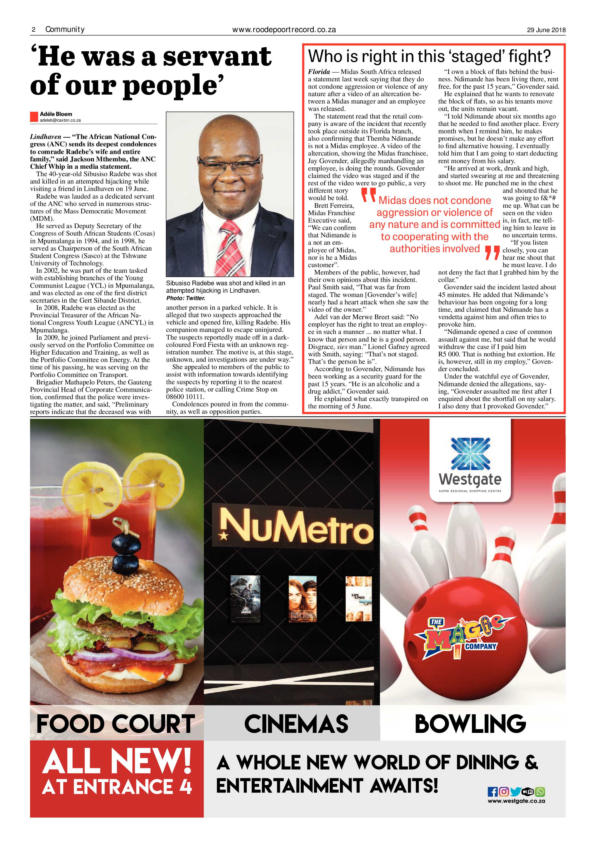 Roodepoort Record 29 June 2018 page 2