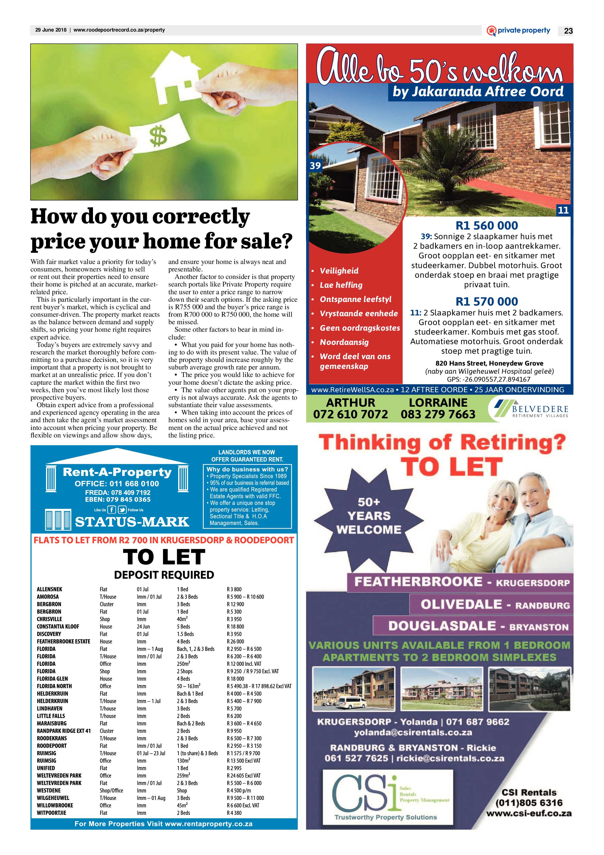 Roodepoort Record 29 June 2018 page 23