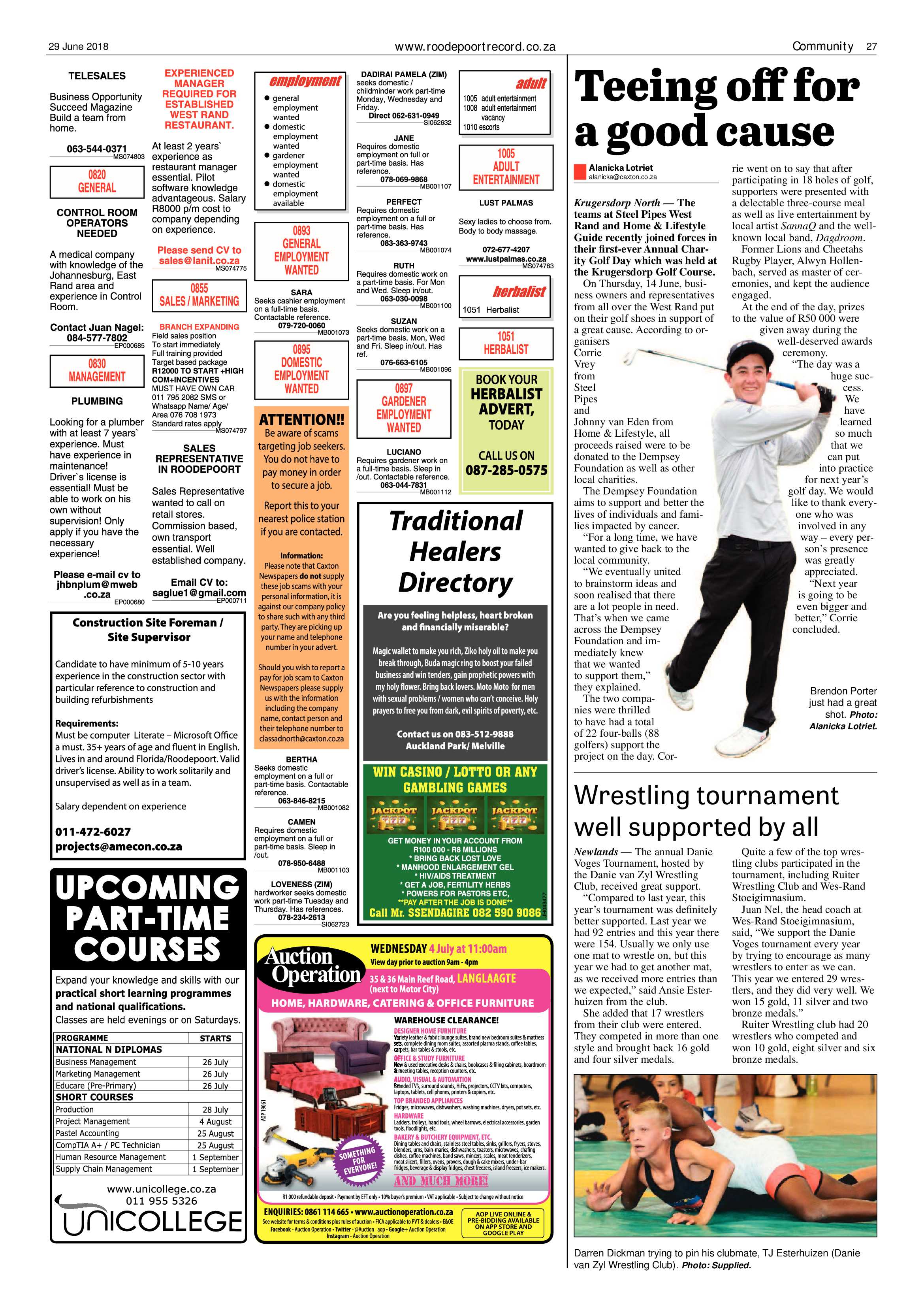 Roodepoort Record 29 June 2018 page 27