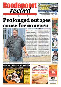 Roodepoort Record 29 March 2019