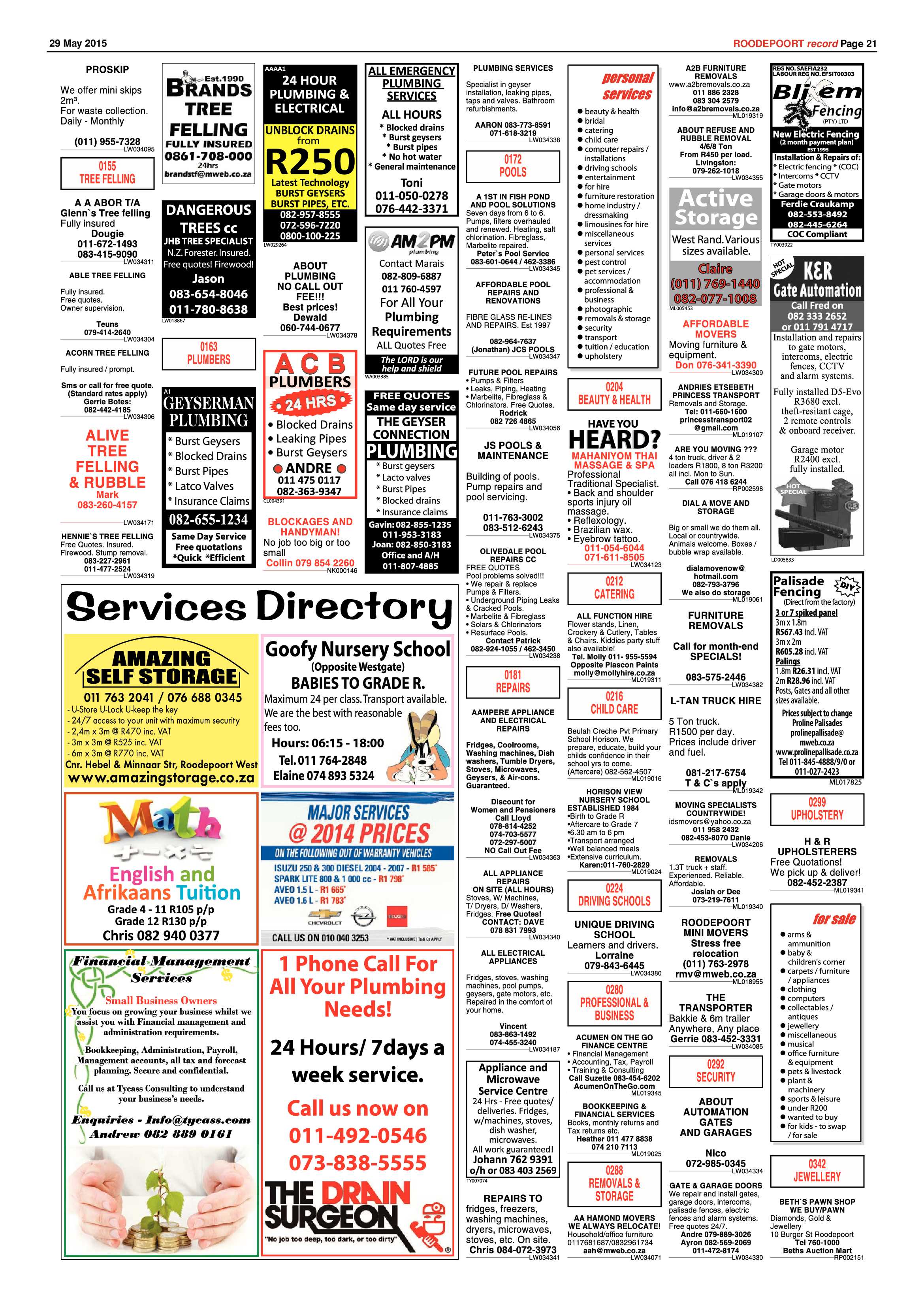 Roodepoort Record 29 May 2015 page 21