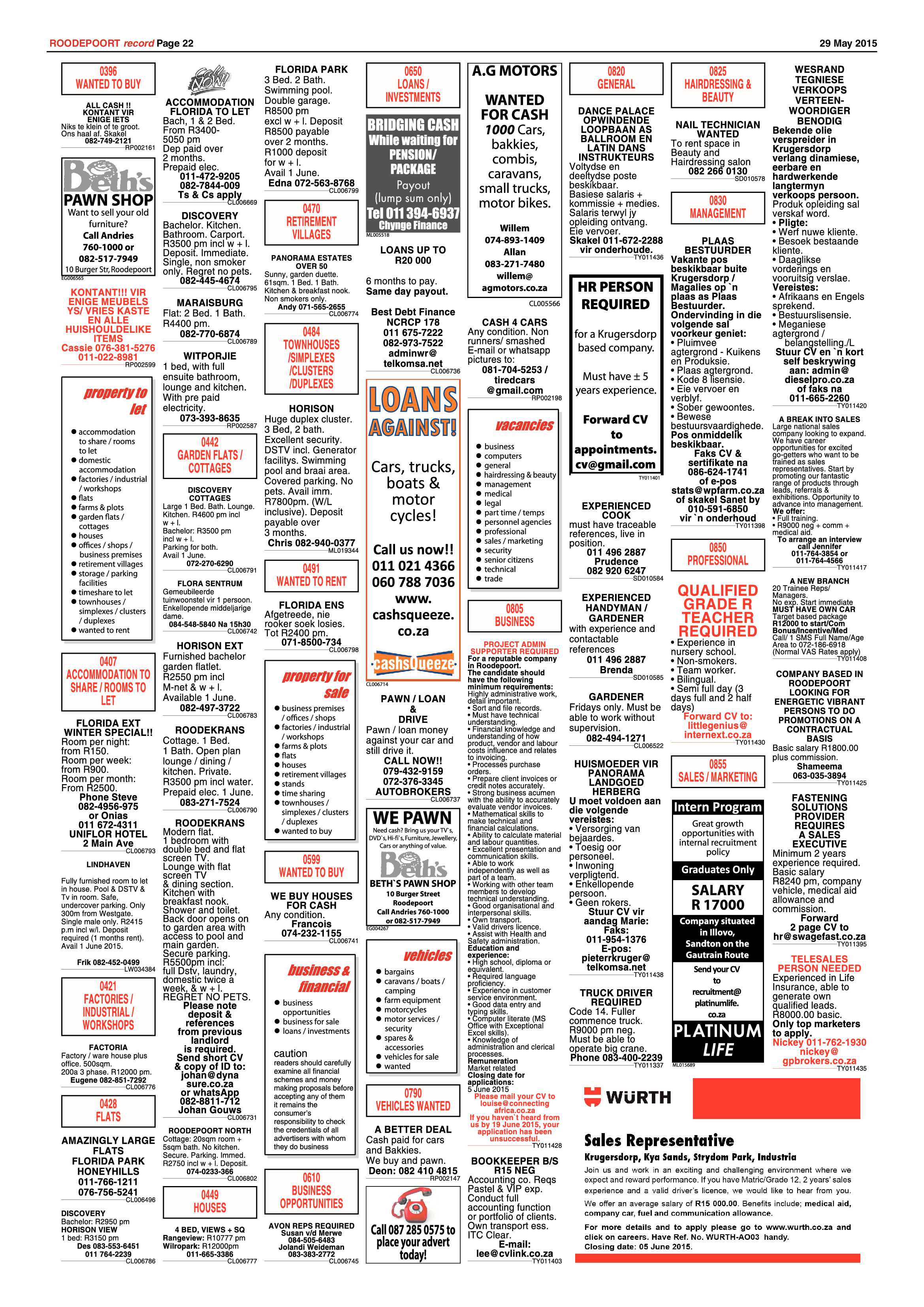 Roodepoort Record 29 May 2015 page 22