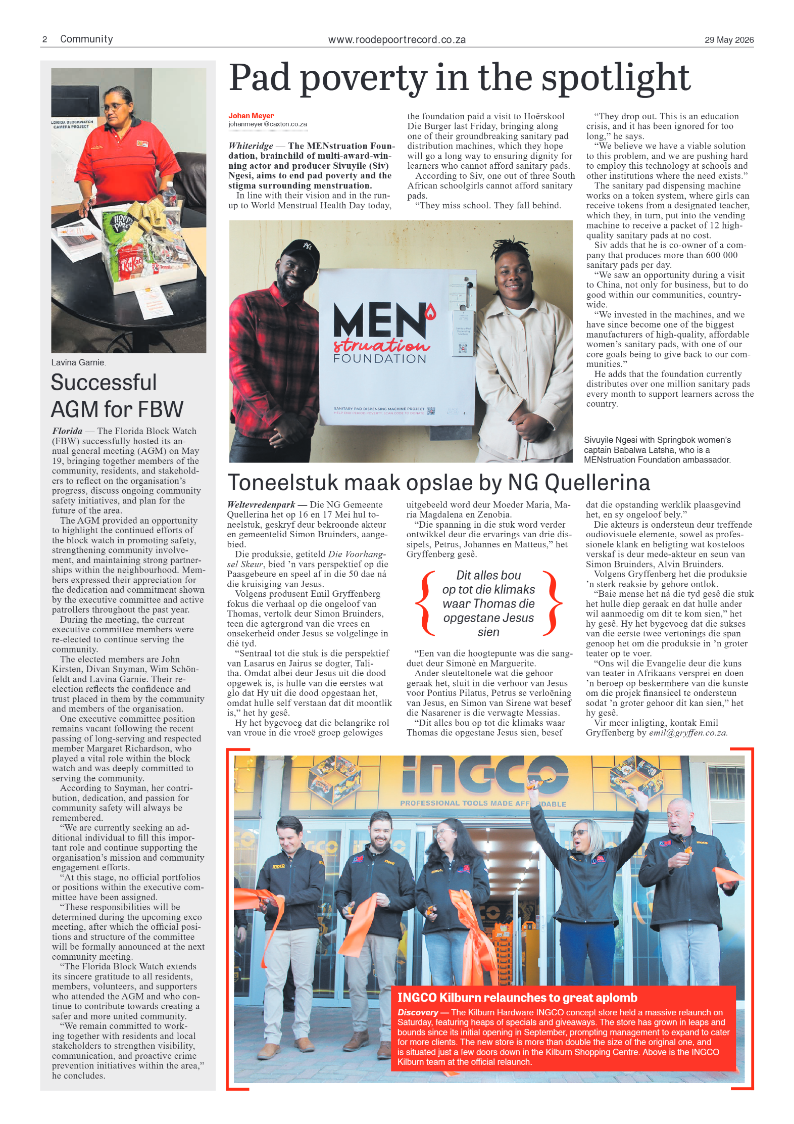 Roodepoort Record 29 May 2026 page 2