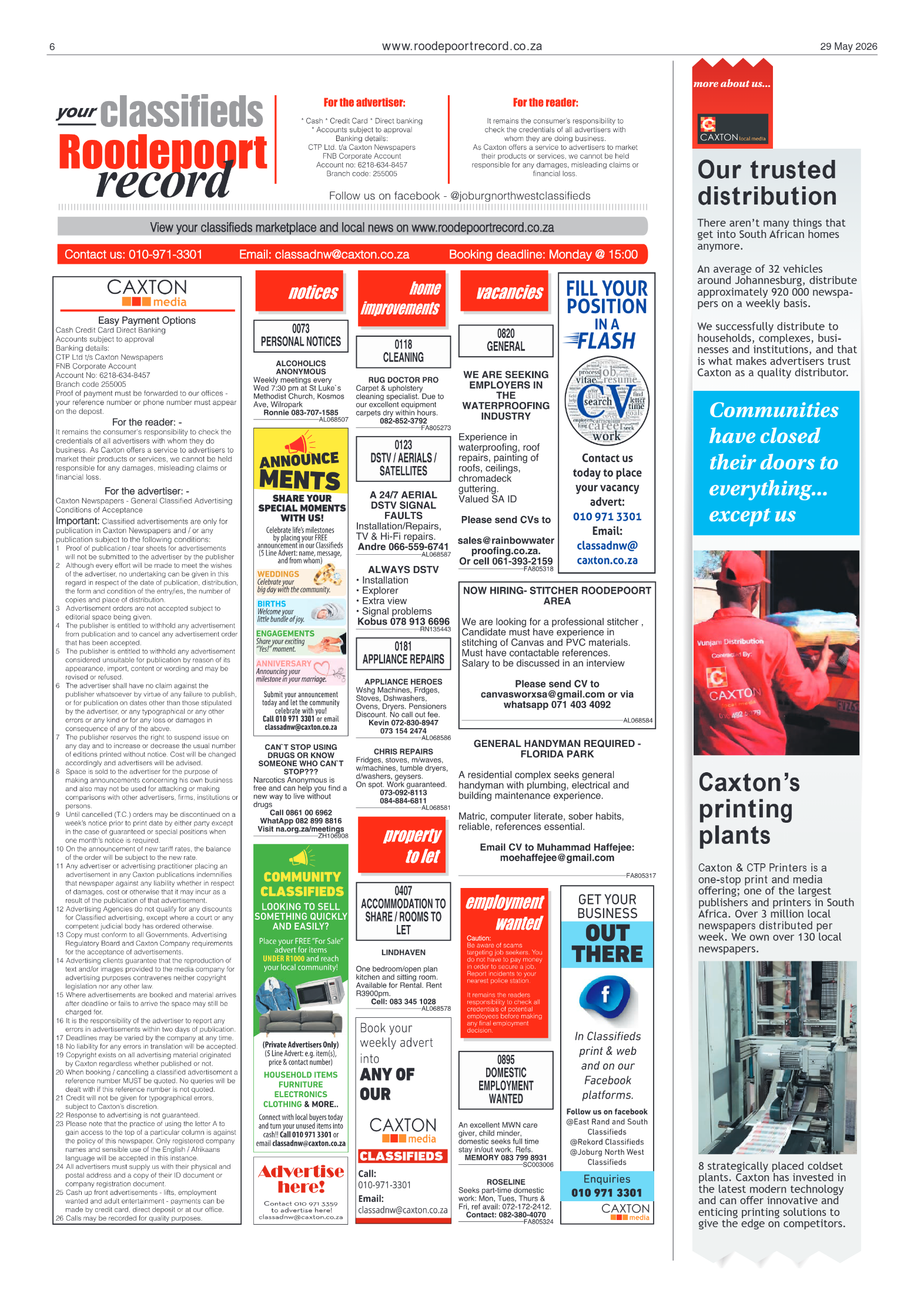 Roodepoort Record 29 May 2026 page 6