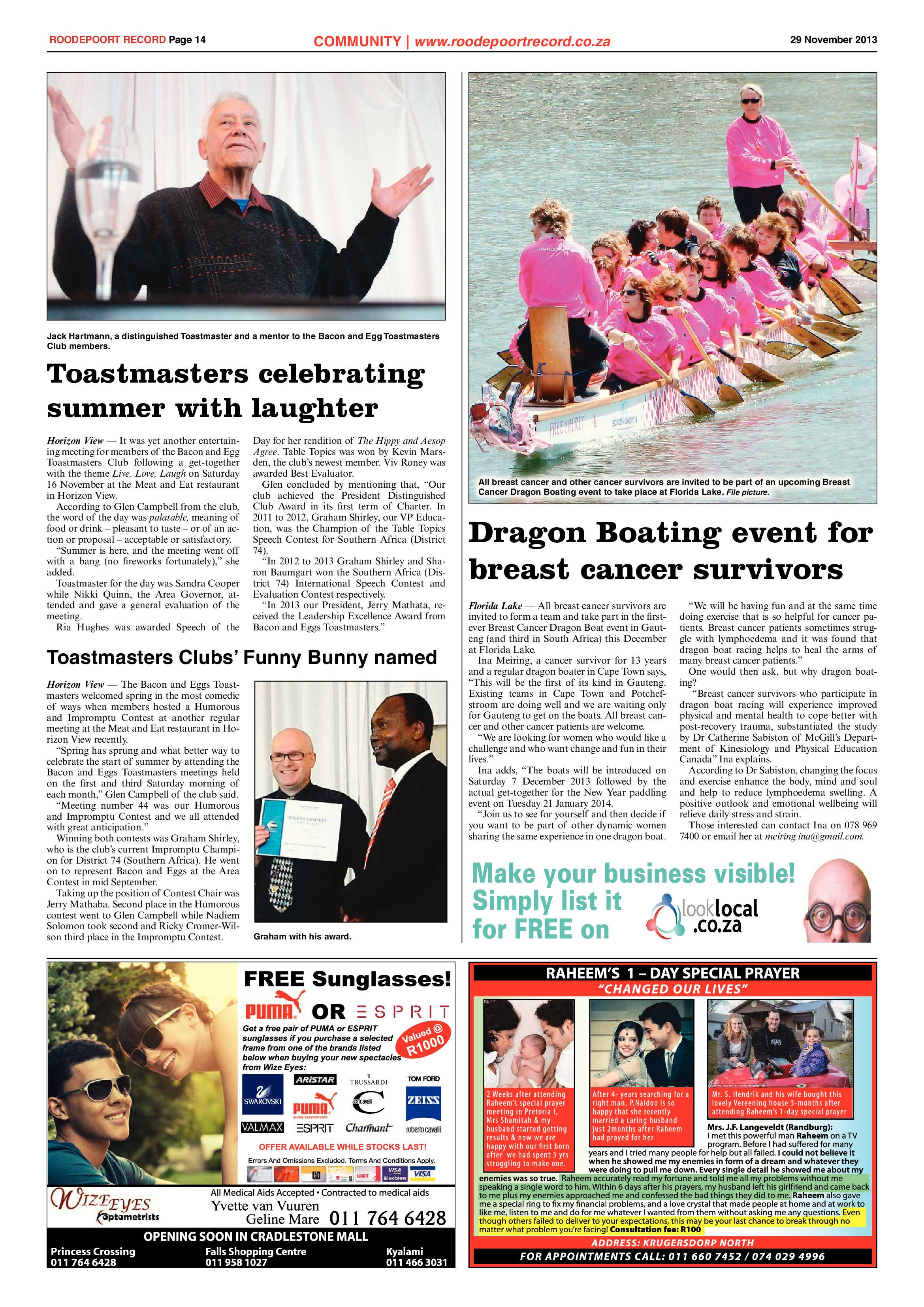 Roodepoort Record 29 November 2013 page 14