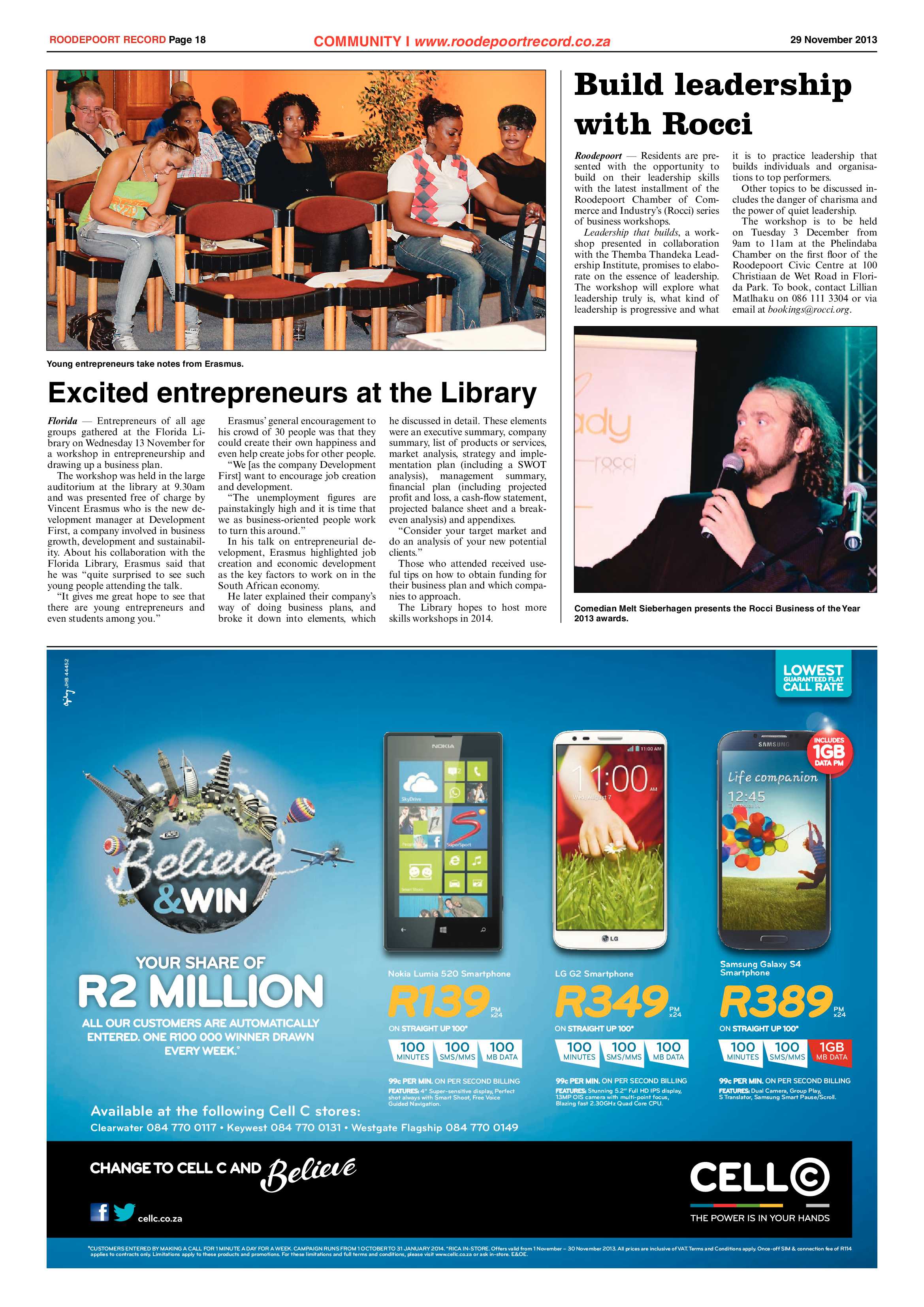 Roodepoort Record 29 November 2013 page 18