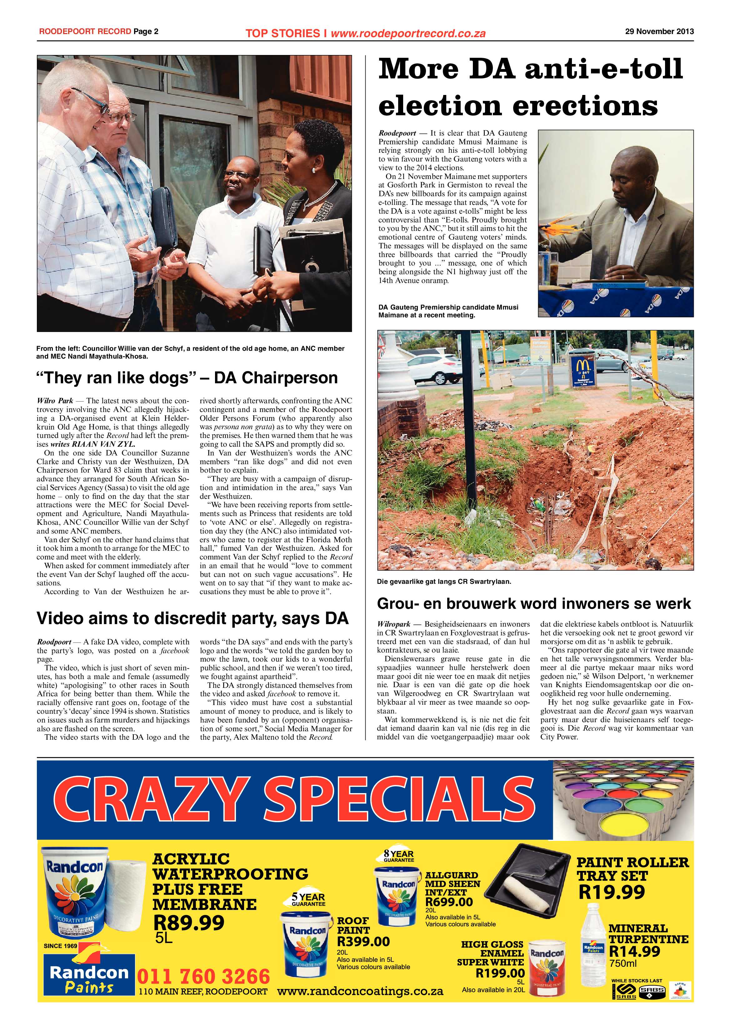 Roodepoort Record 29 November 2013 page 2