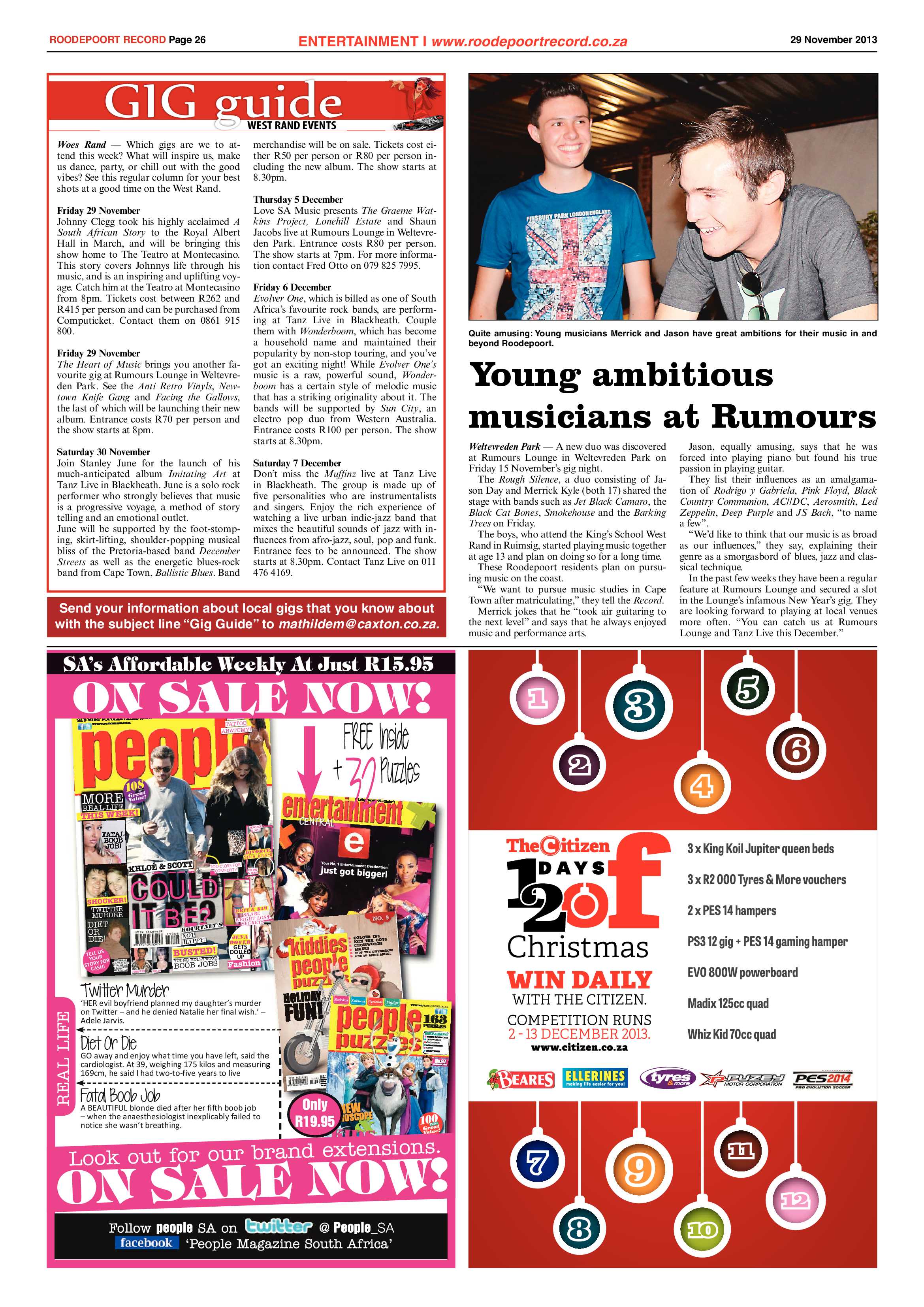 Roodepoort Record 29 November 2013 page 26