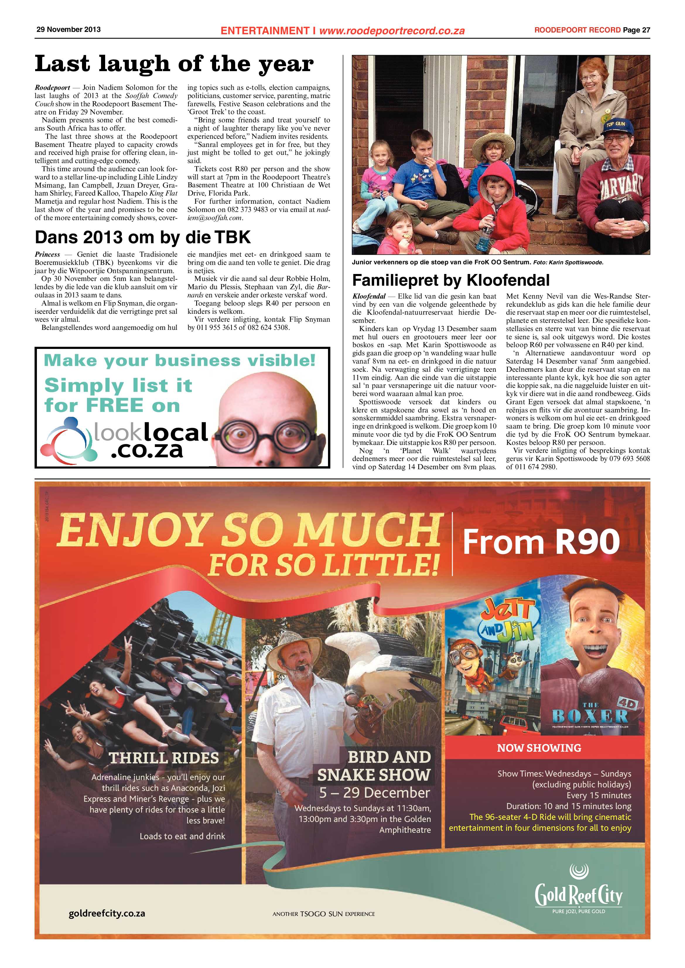 Roodepoort Record 29 November 2013 page 27