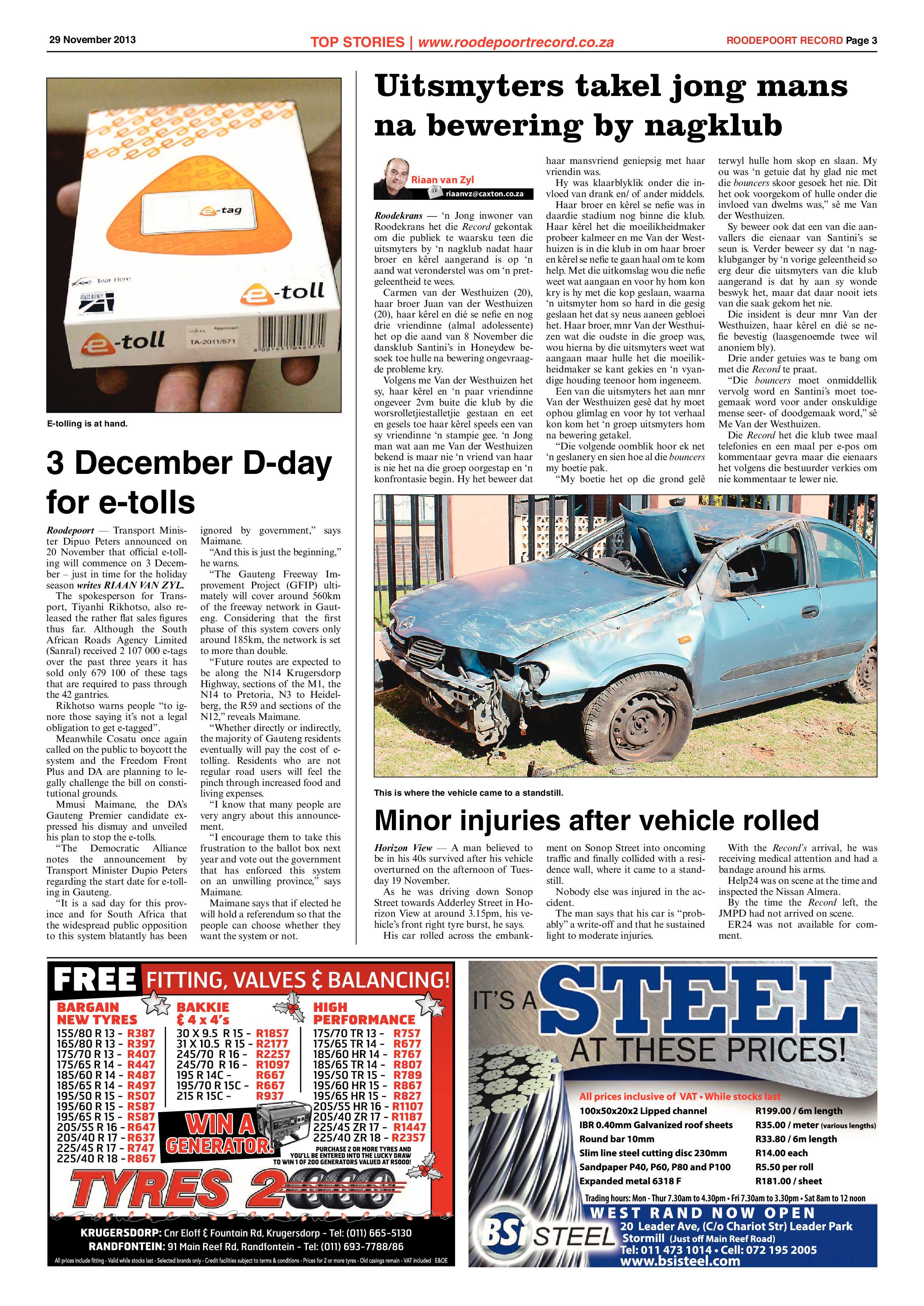 Roodepoort Record 29 November 2013 page 3