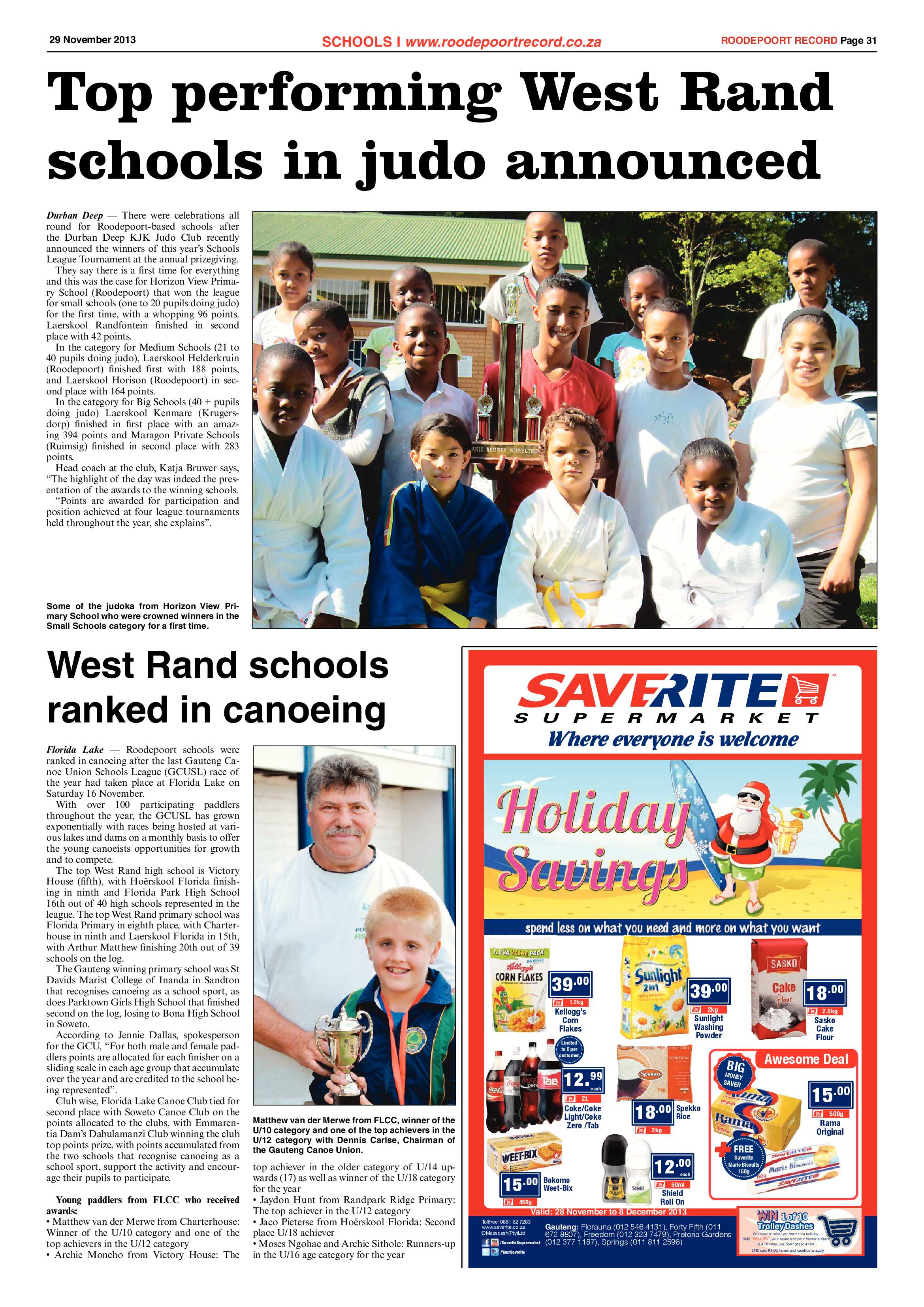 Roodepoort Record 29 November 2013 page 31