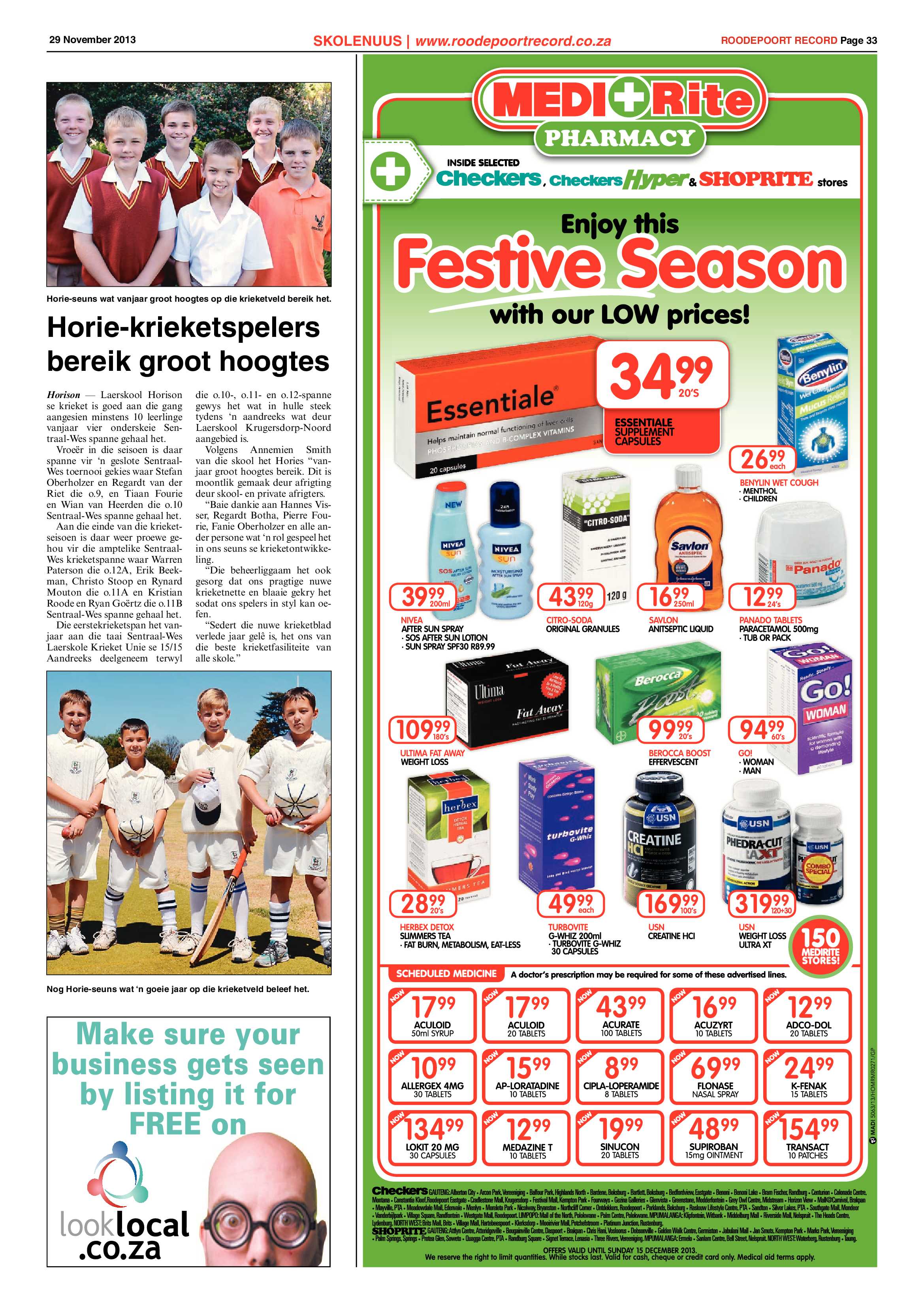 Roodepoort Record 29 November 2013 page 33