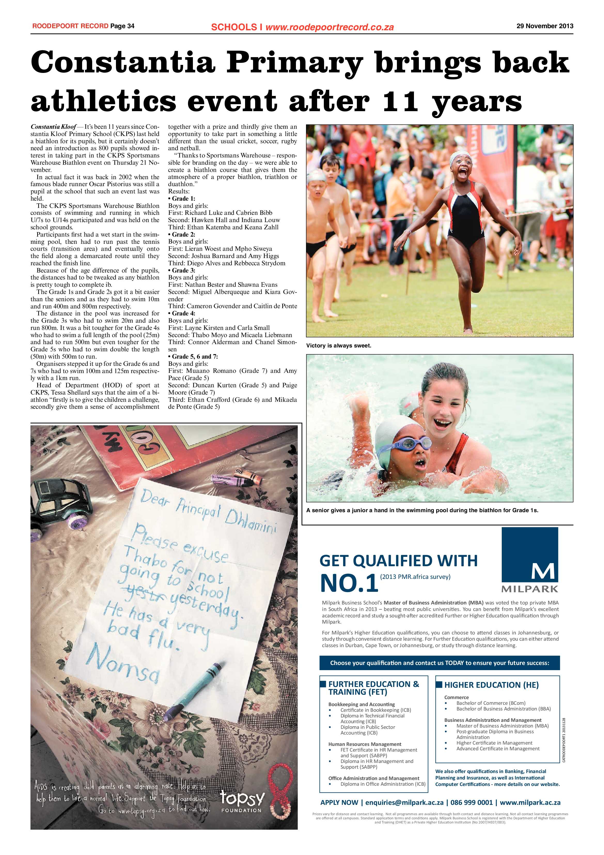 Roodepoort Record 29 November 2013 page 34